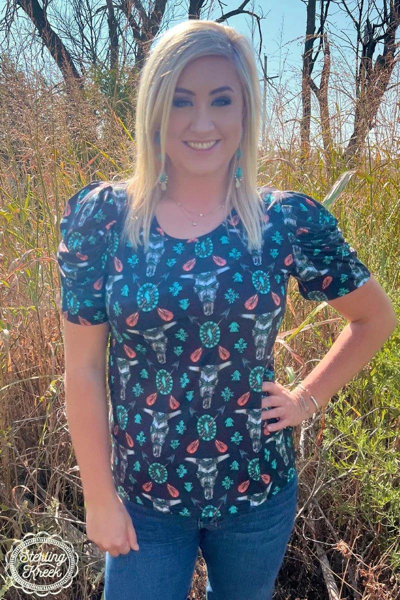 Plus Western Tribal Top Product Image