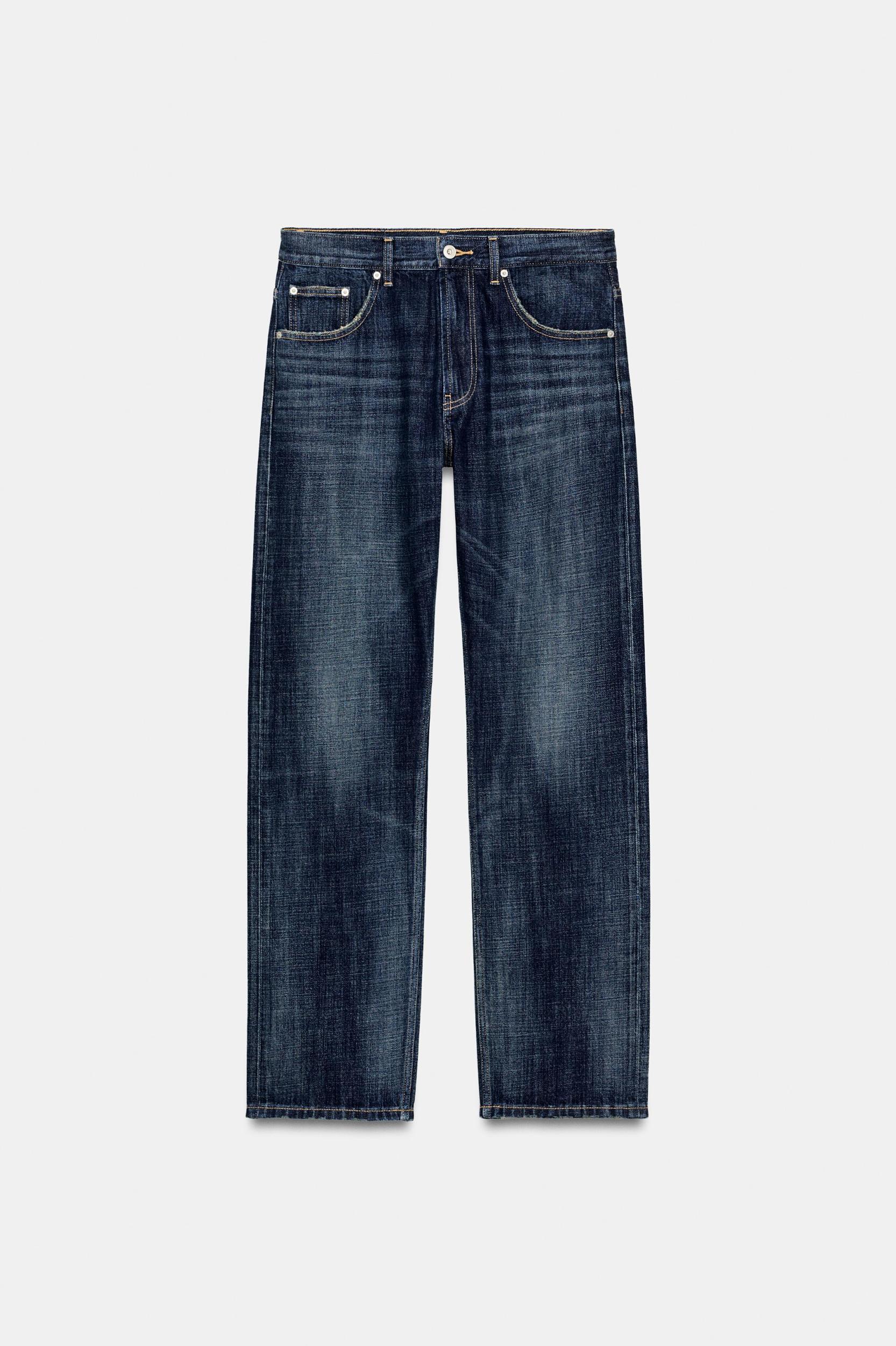 TRF LOW WAIST BAGGY TAPERED JEANS Product Image