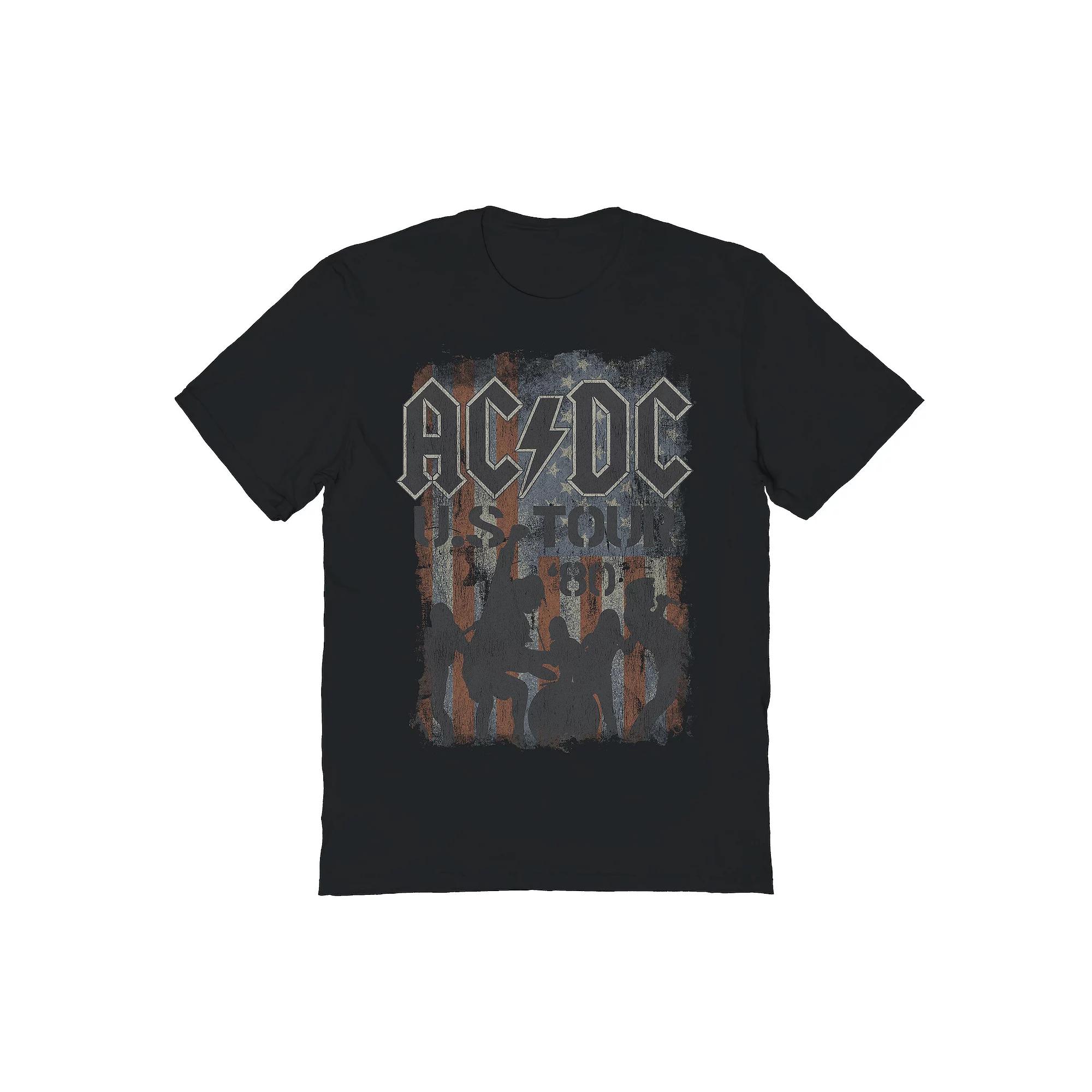 Men's ACDC US Tour 80 Graphic Tee, Size: Large, Black Product Image