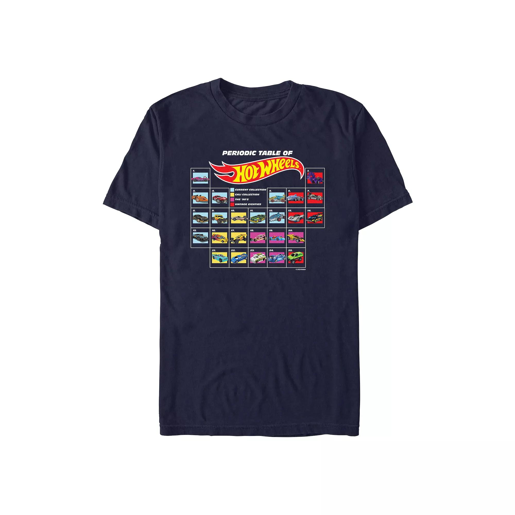 Men's Hot Wheels Periodic Table Graphic Tee, Size: XL, Black Product Image
