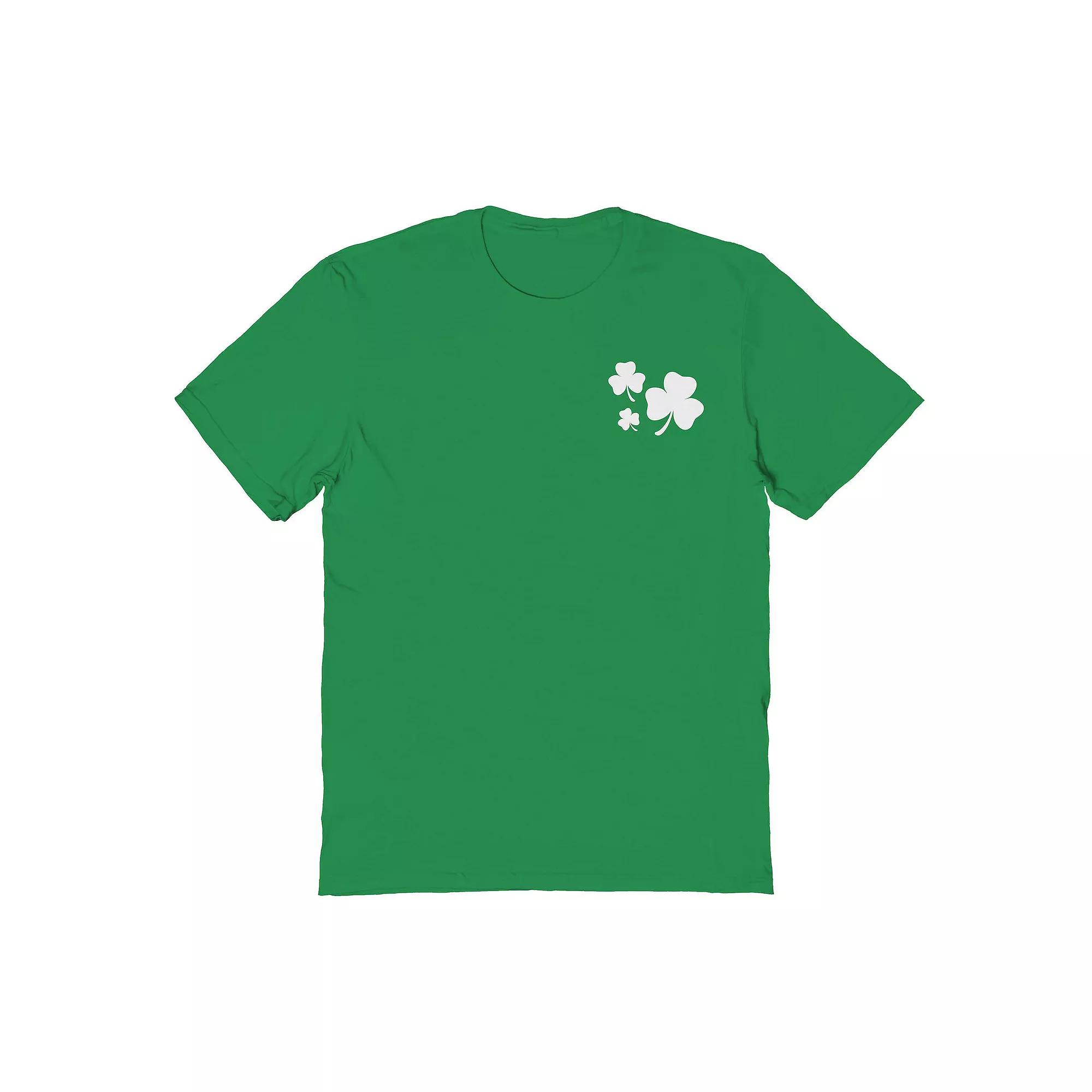 Men's St Patrick's Day Shamrock Pocket Graphic Tee,  Product Image