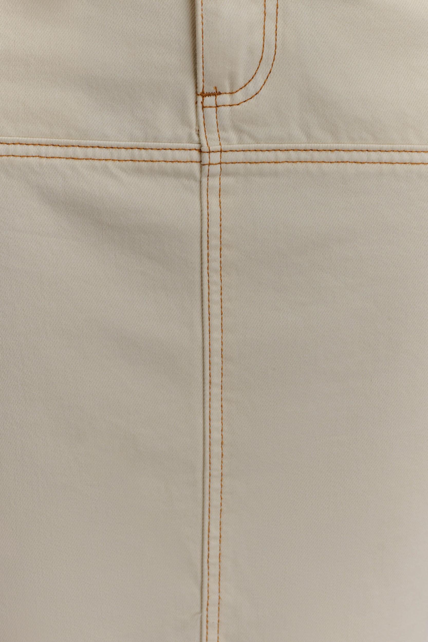 Loretta Denim Maxi Skirt - Ecru Product Image