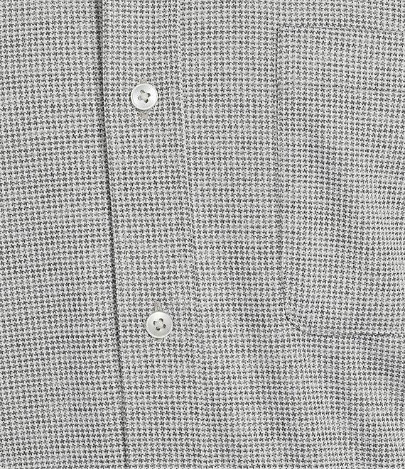 Roundtree & Yorke Long Sleeve Button Down Collar Solid Knit Shirt Product Image