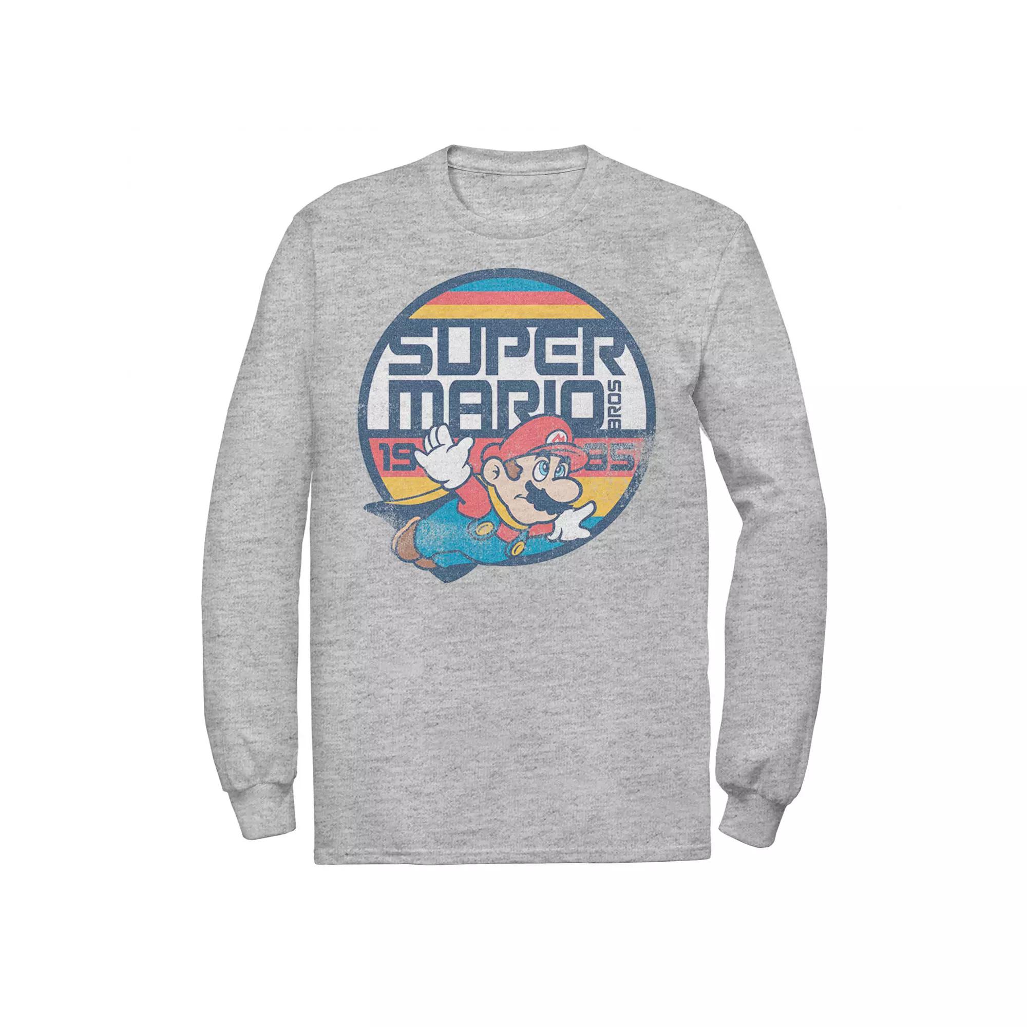 Big & Tall Nintendo Super Mario Bros Mario Flying Graphic Fleece Pullover, Men's,  Product Image