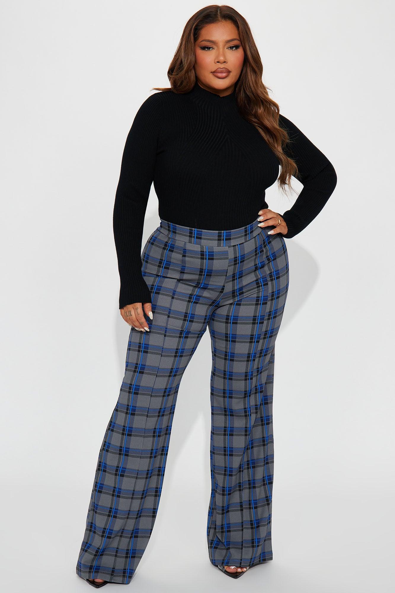 Victoria High Waisted Dress Pant - Grey/combo Product Image