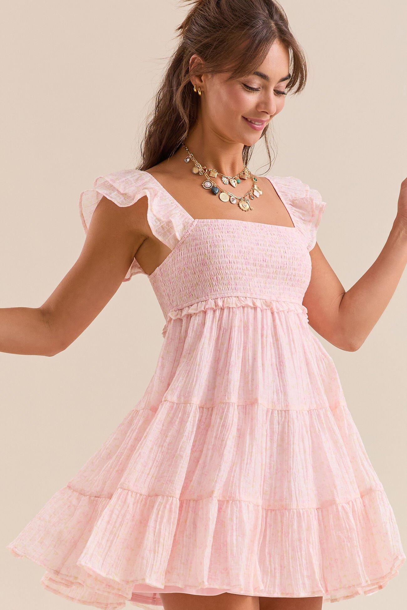 Hailey Floral Mini Dress Product Image