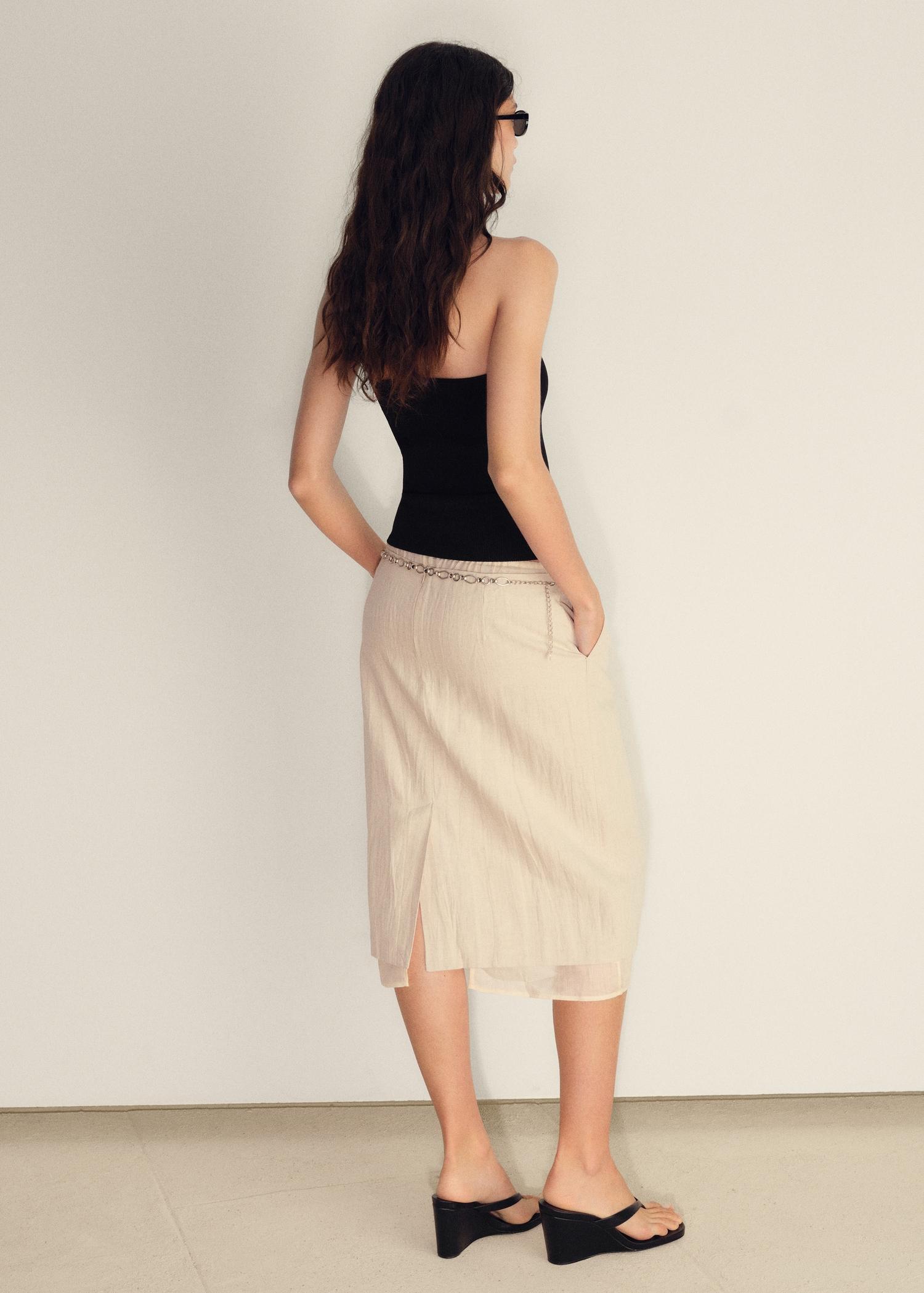 Ribbed halter-neck top - Women | MANGO USA Product Image