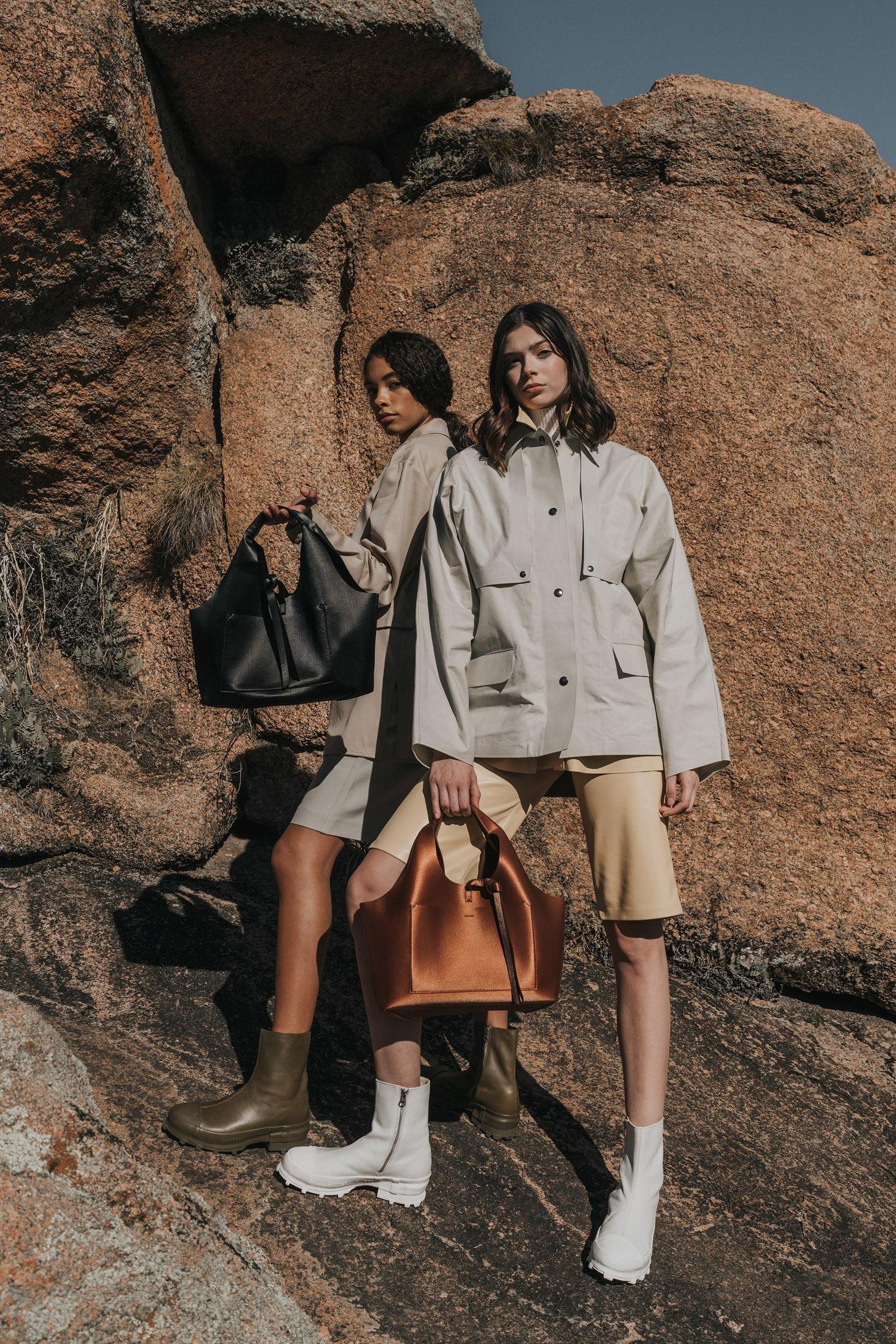 Coated Black Tote Product Image