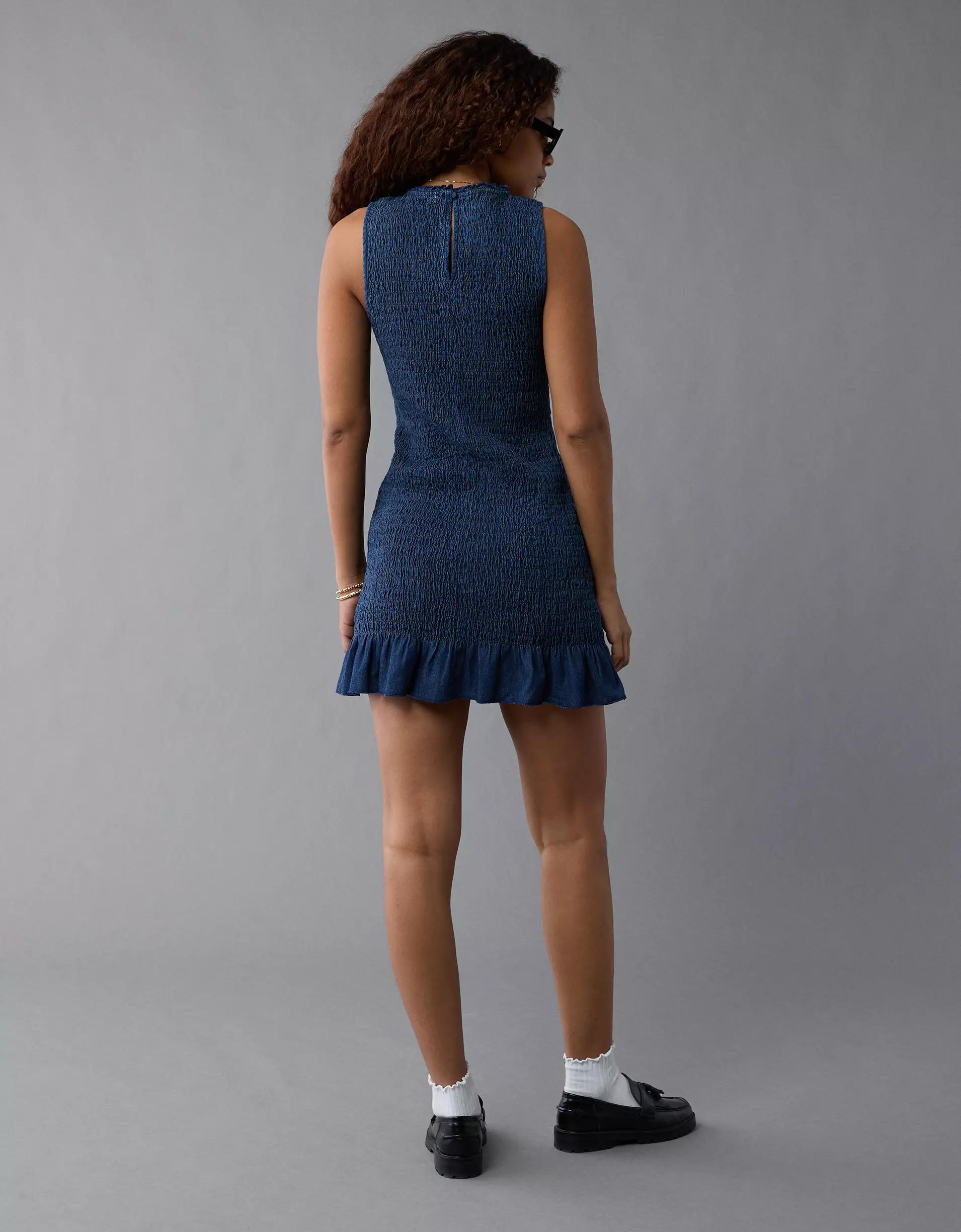 AE Smocked Bodycon Mini Dress Product Image