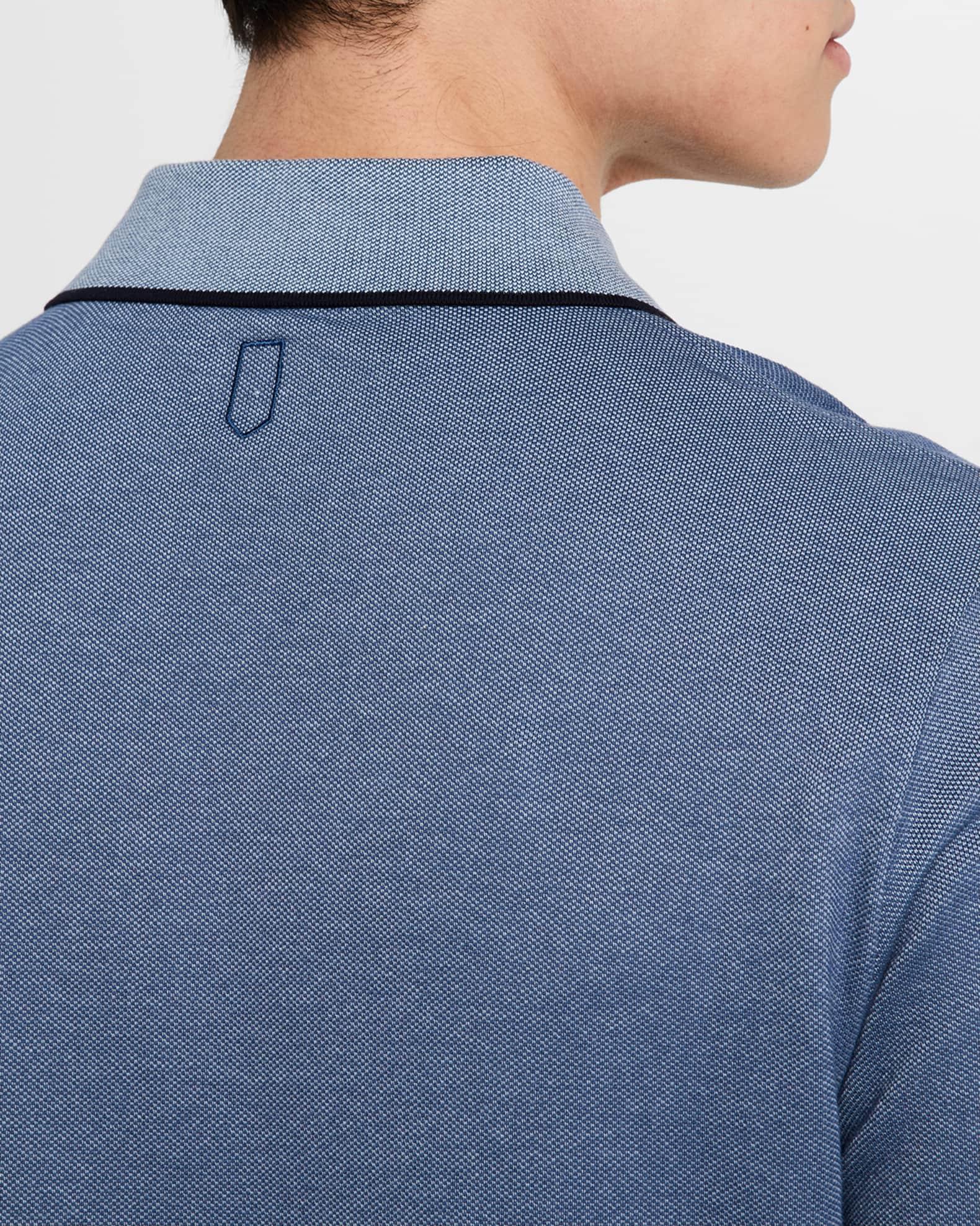 Men's Cotton Pique Polo Shirt Product Image