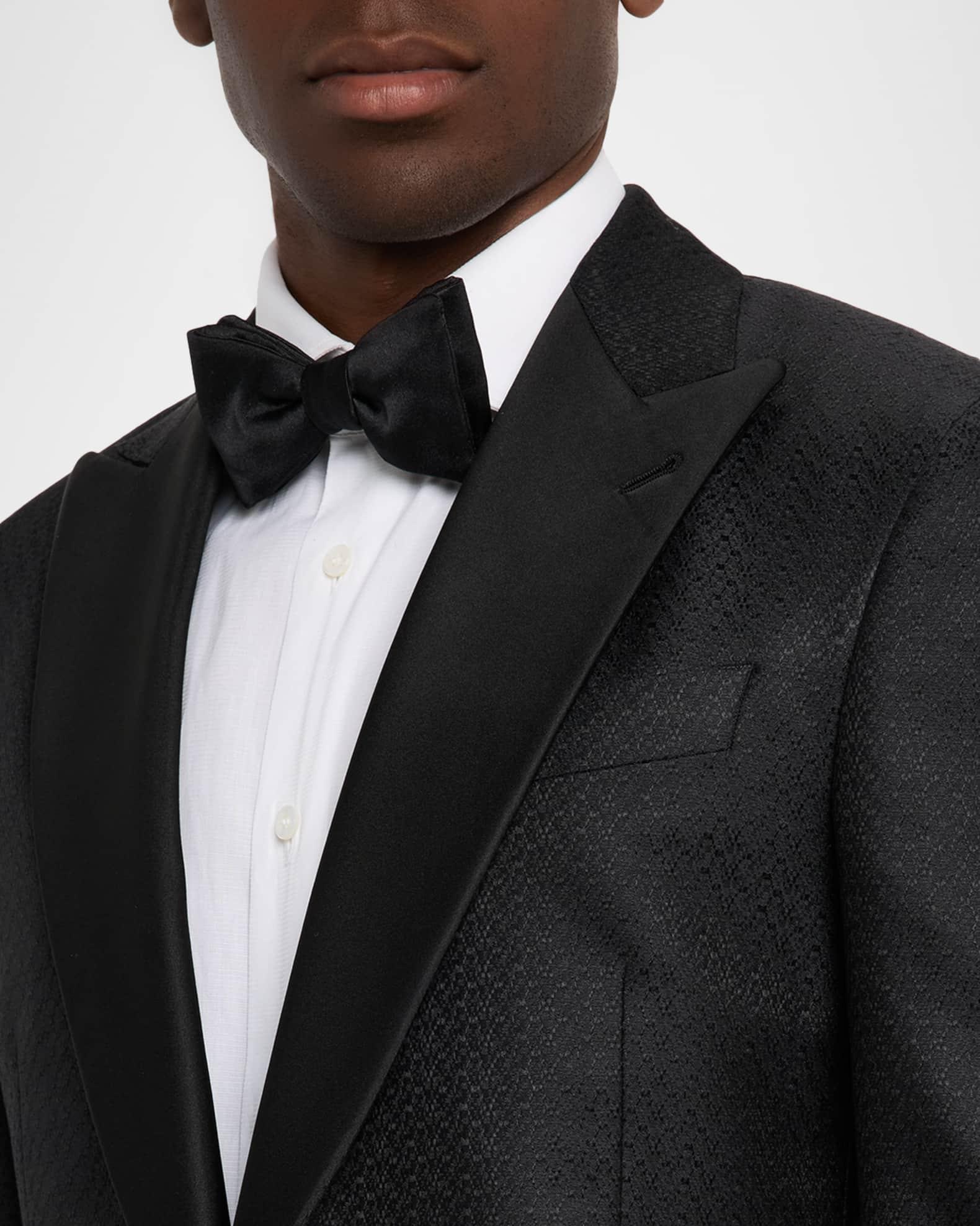 Men's Honeycomb Satin Peak Lapel Dinner Jacket Product Image