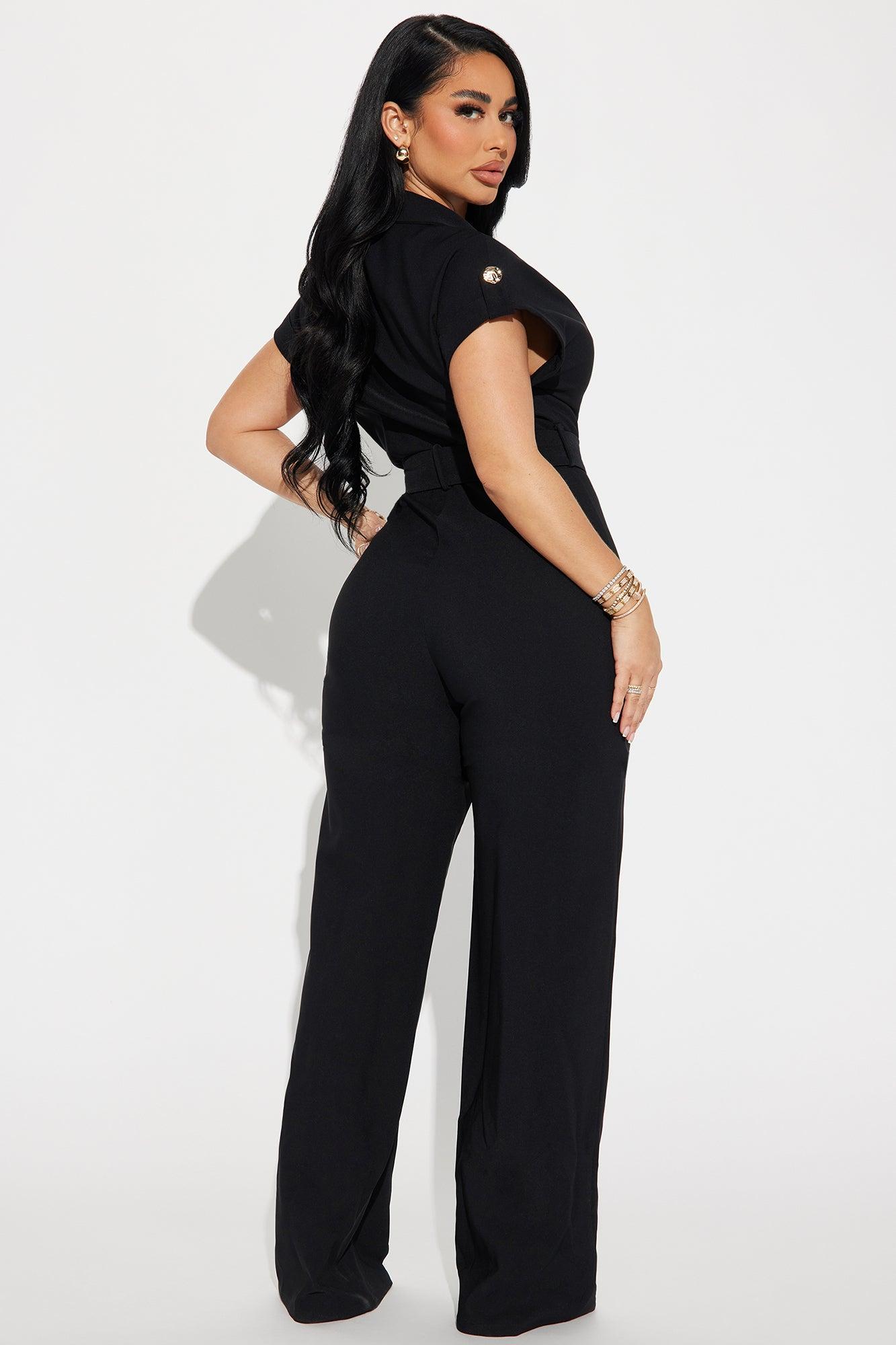 Fall For You Jumpsuit - Black Product Image