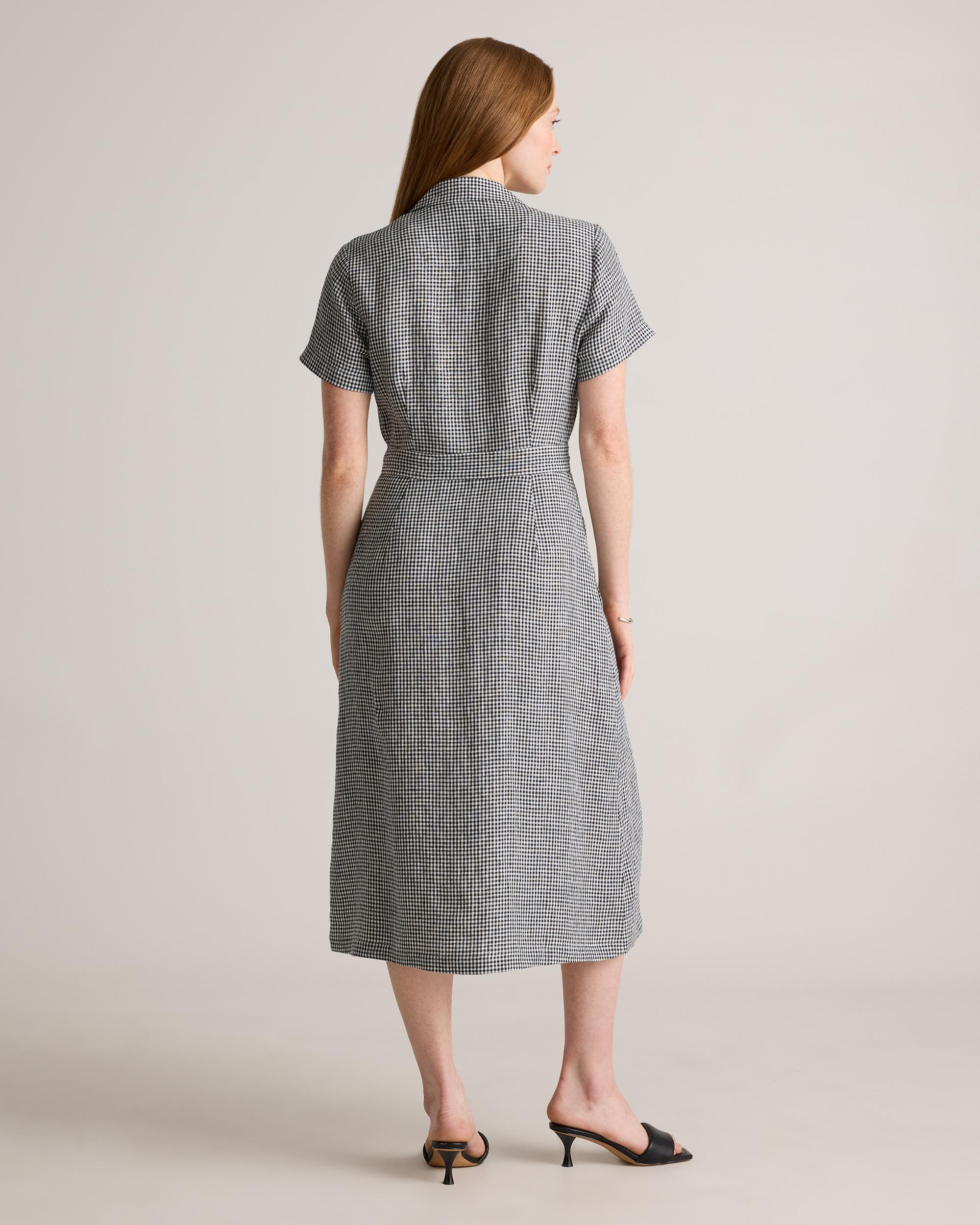 Quince | Women's 100% European Linen Button Front Dress Product Image