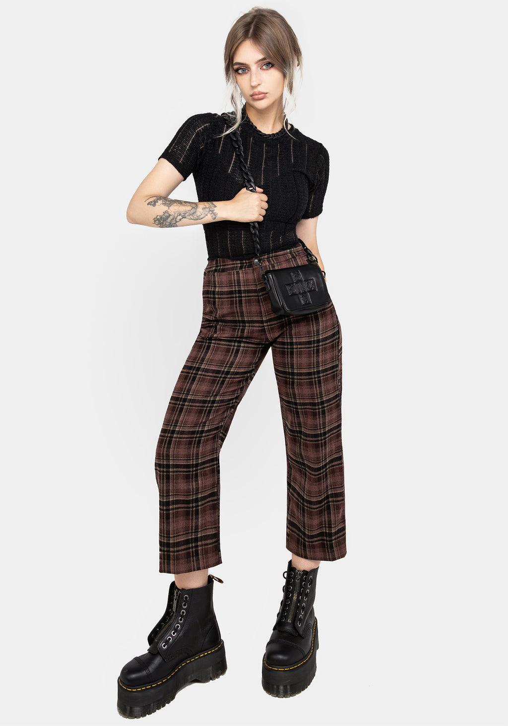 Hickory Check Straight Leg Trousers Product Image