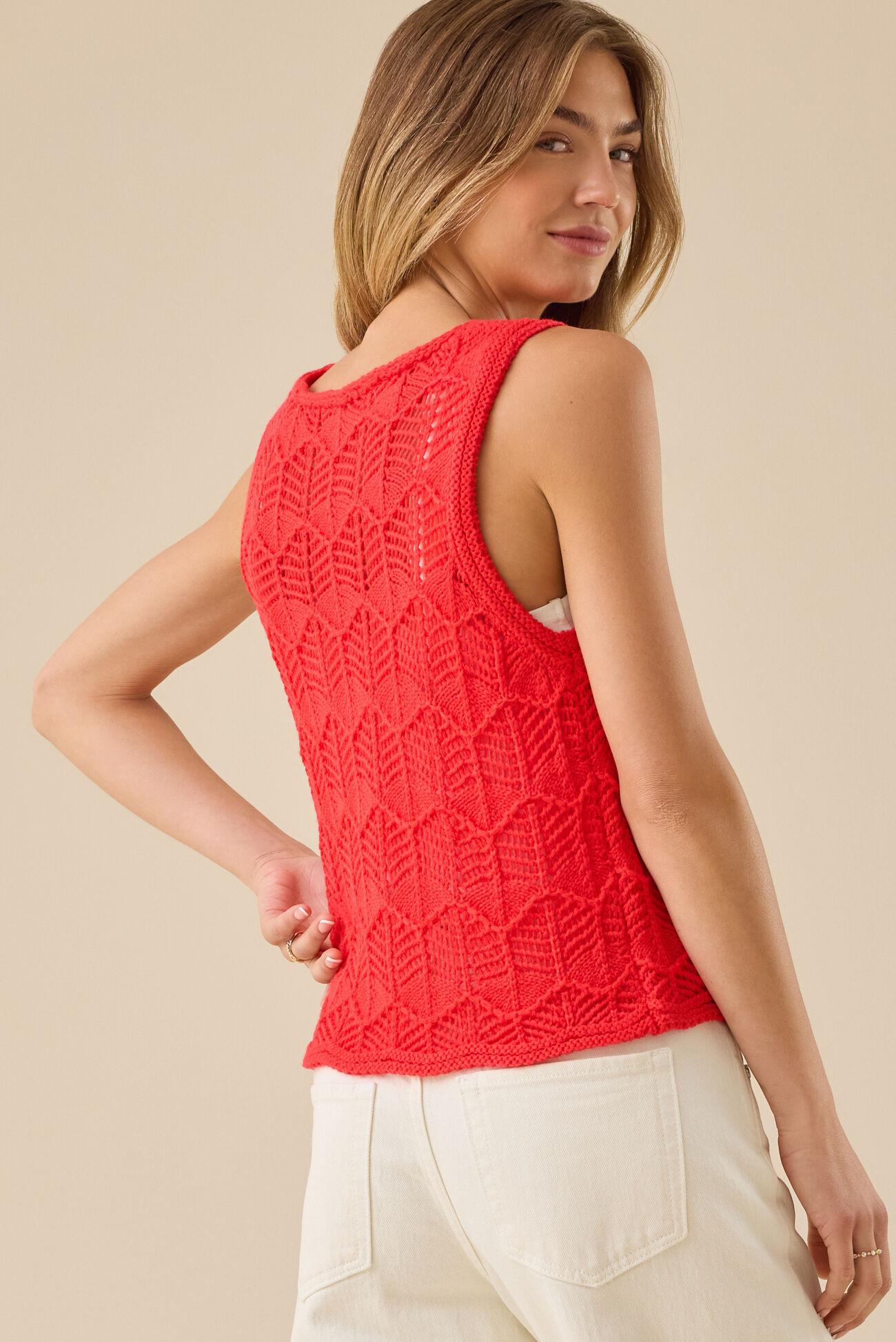 Elowen Crochet Tie Front Top Product Image