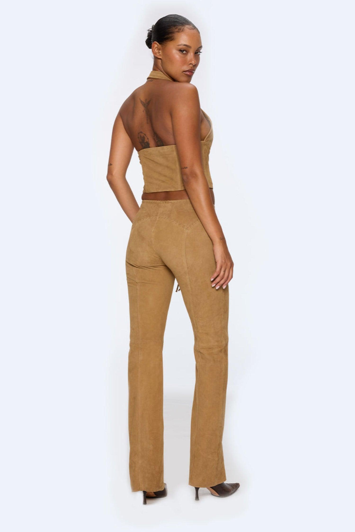 MARA CORSET - TAN SUEDE Product Image