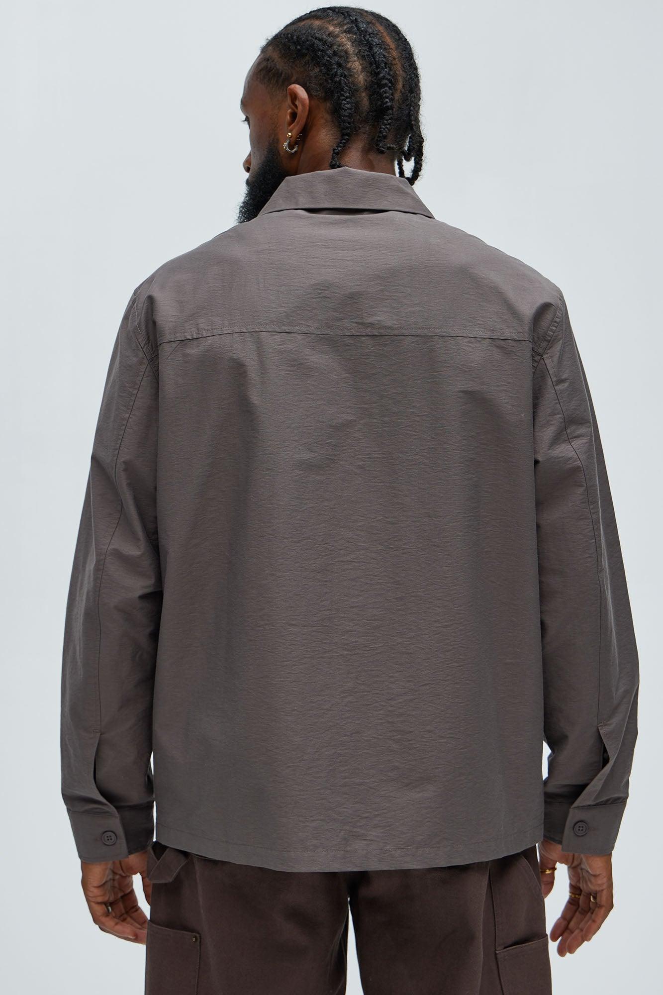 Too Easy Button Up Shirt - Brown Product Image