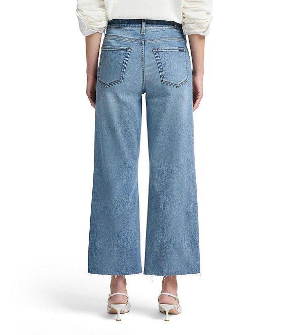 7 For All Mankind Alexa High Rise Wide Leg Cropped Jeans Product Image