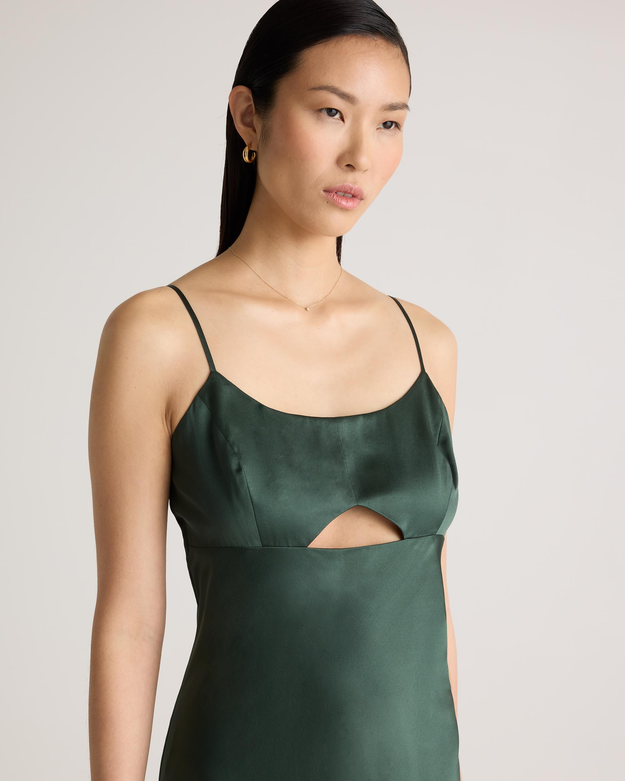Quince | Women's Cutout Midi Slip Dress Mulberry Silk Product Image