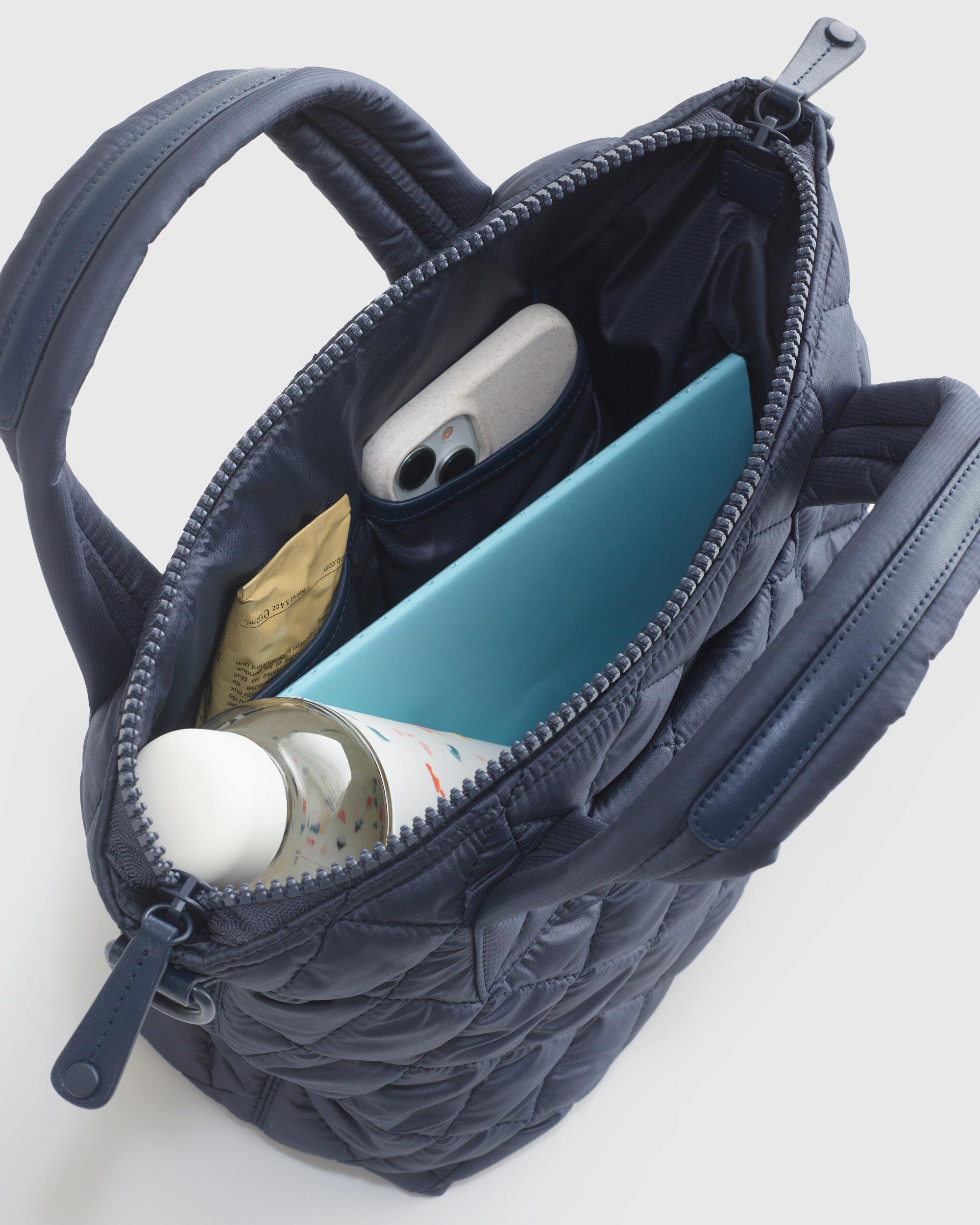 Quince | Women's Transit Quilted Small Crossbody Tote Recycled Polyester Product Image