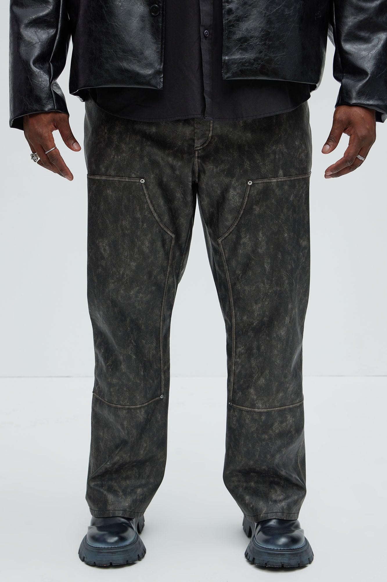 Marley Wash Carpenter Straight Pants - Black/combo Product Image