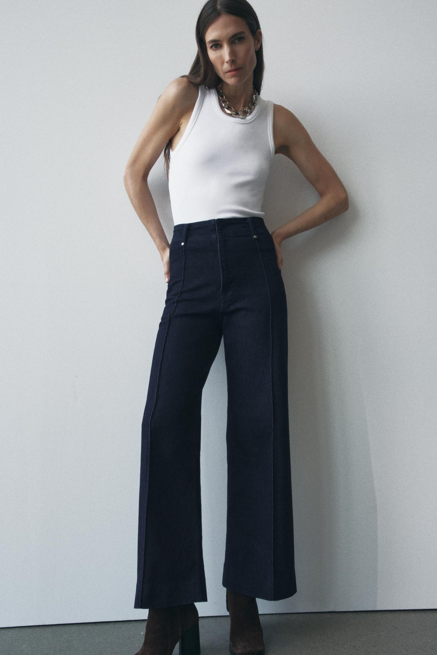 ZW COLLECTION HIGH WAIST WIDE LEG JEANS Product Image