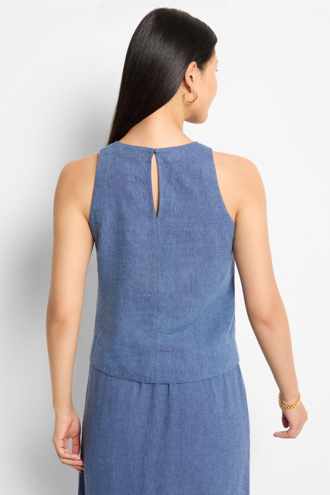 Rumba Linen Pop On Tank- Product Image