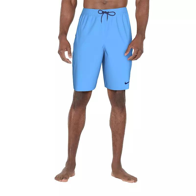 Mens Nike 9 Core Contend Swim Trunks Green Product Image