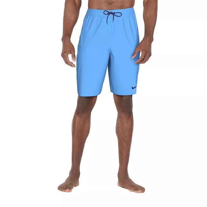 Mens Nike 9 Core Contend Swim Trunks Green Product Image