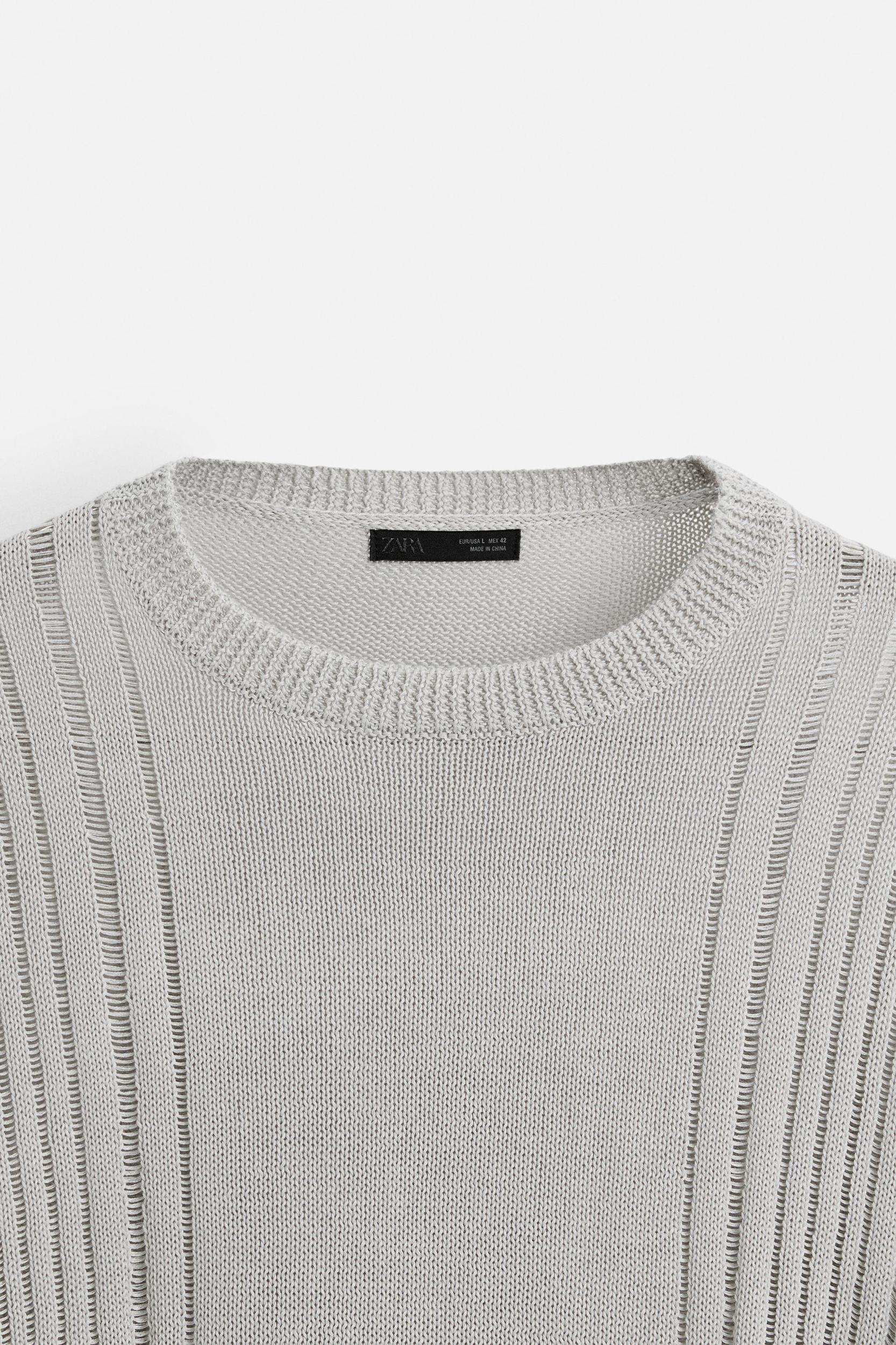 STRUCTURED OPENWORK SWEATER Product Image