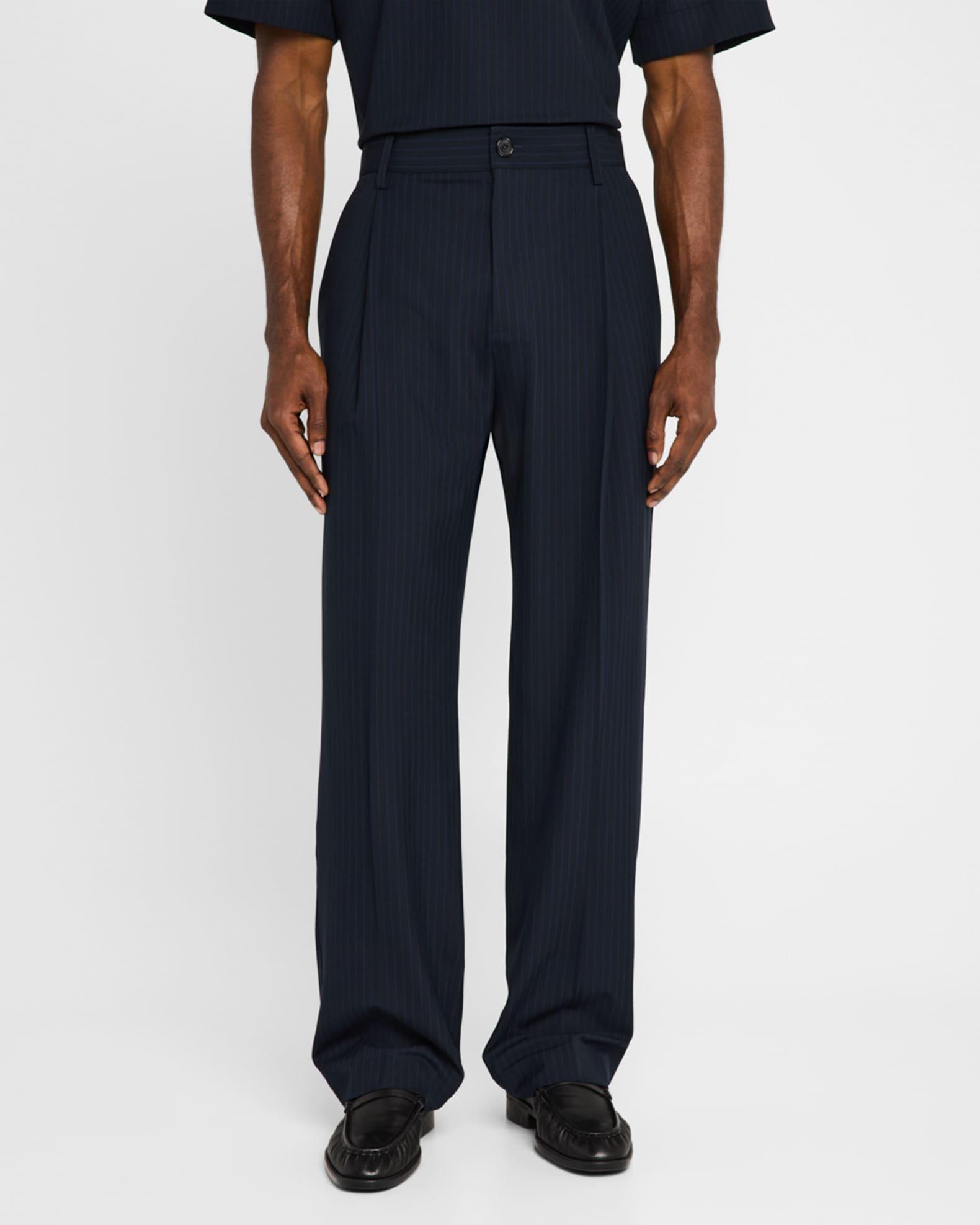 Men's Kane Relaxed Pinstripe Trousers Product Image