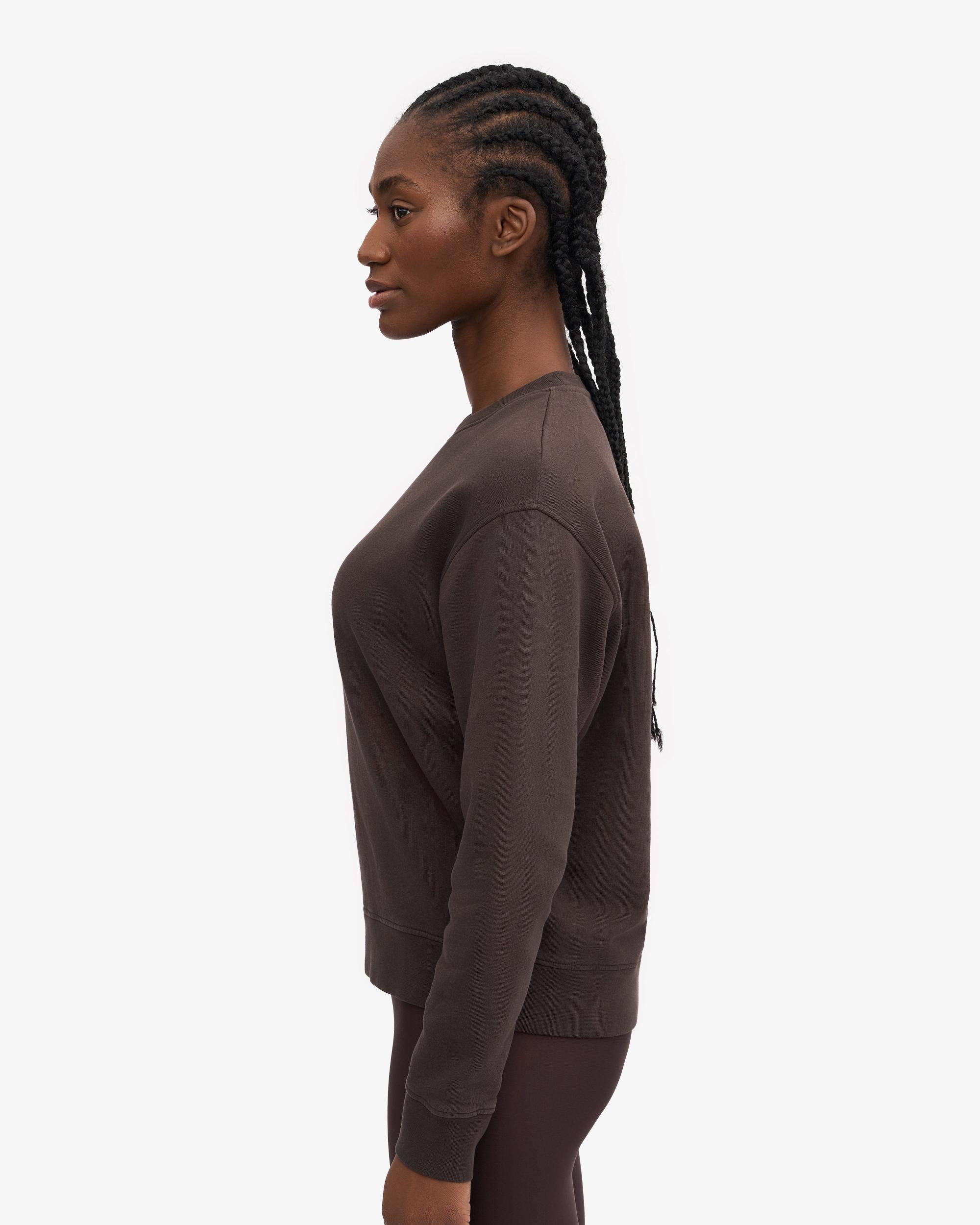 Women Classic Organic Crew - Coffee Brown Product Image