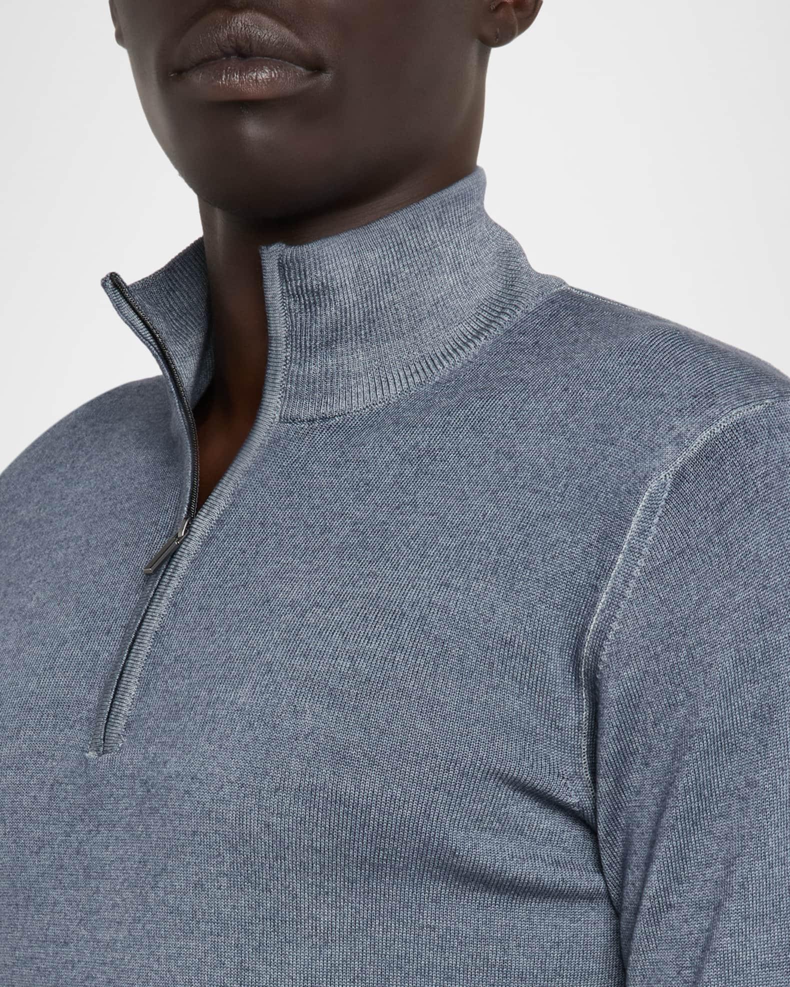Men's Dyed Merino Wool Quarter-Zip Sweater Product Image