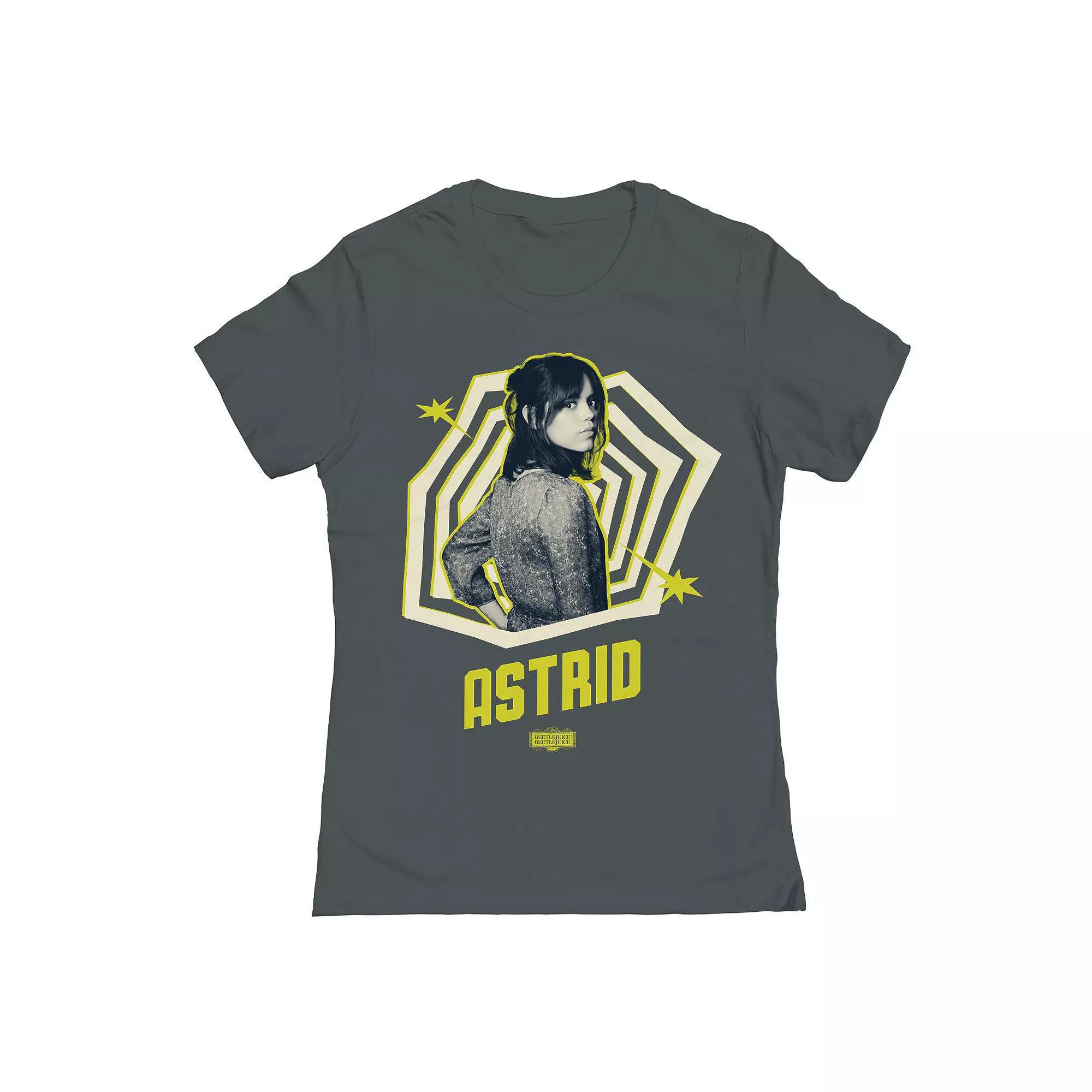 Junior's Astrid Pose Fill Beetlejuice Graphic Tee, Women's,  Product Image