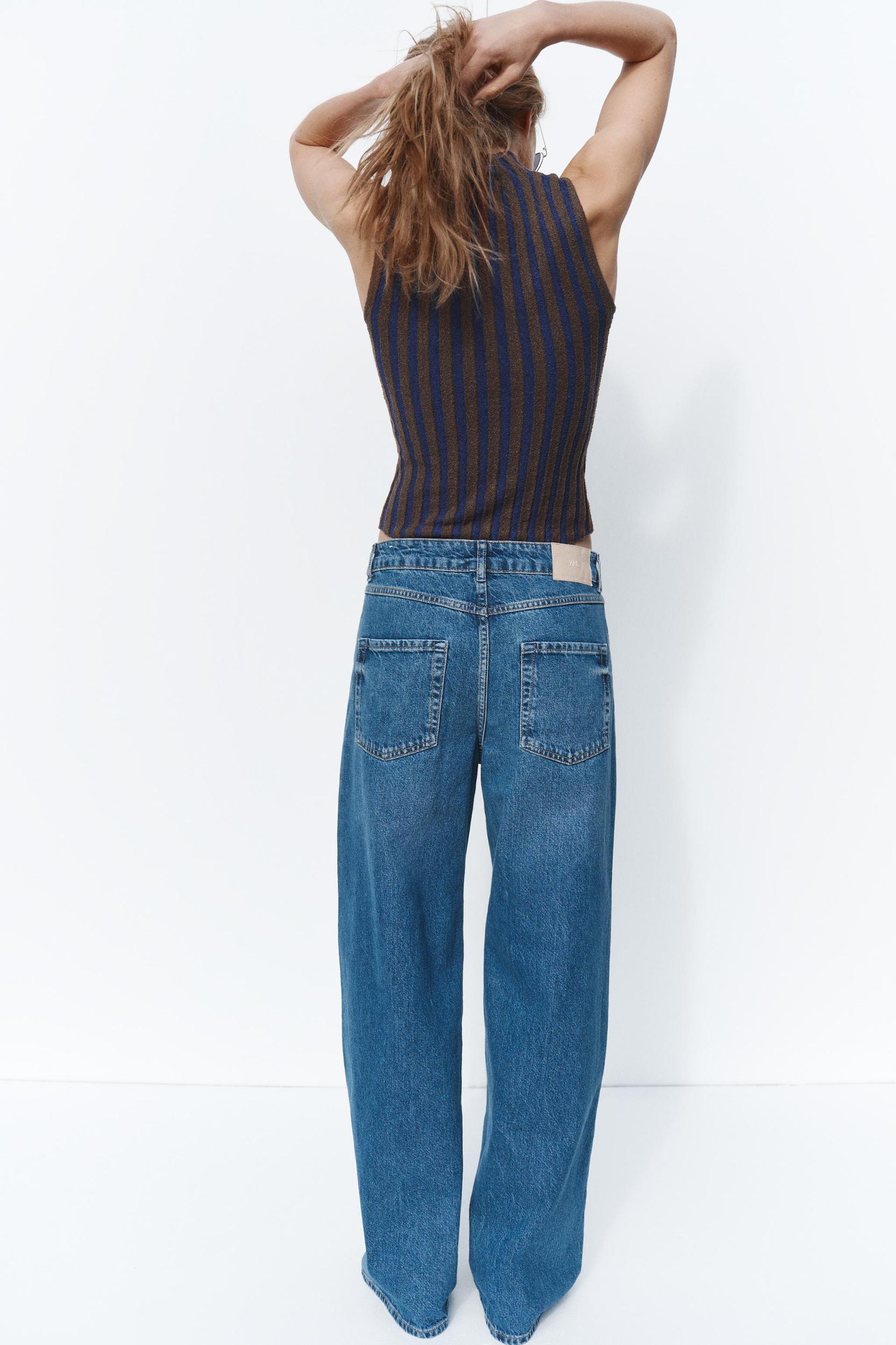 STRIPED CROPPED KNIT TOP Product Image