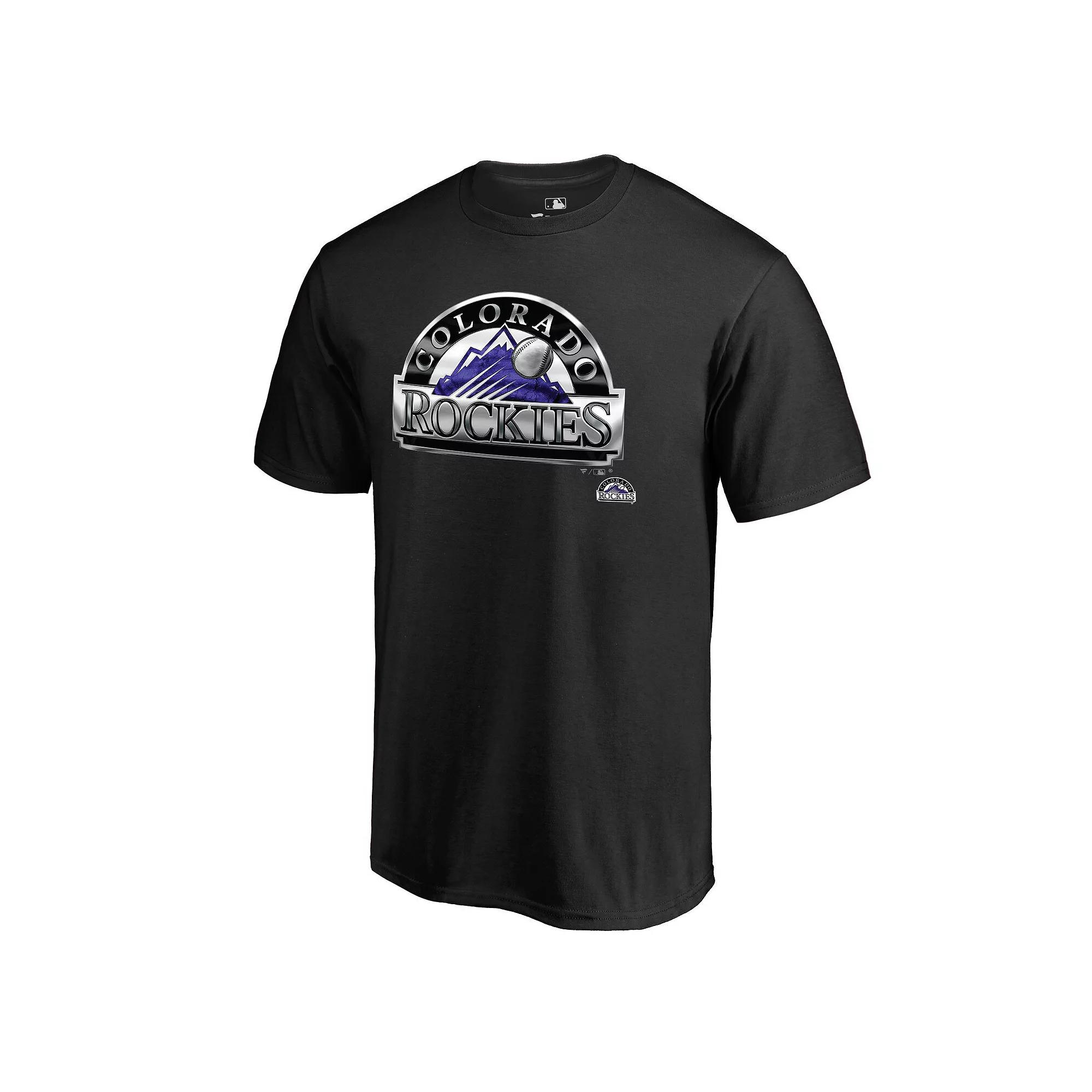 Men's Fanatics Branded Black Colorado Rockies Midnight Mascot T-Shirt, Size: Medium Product Image