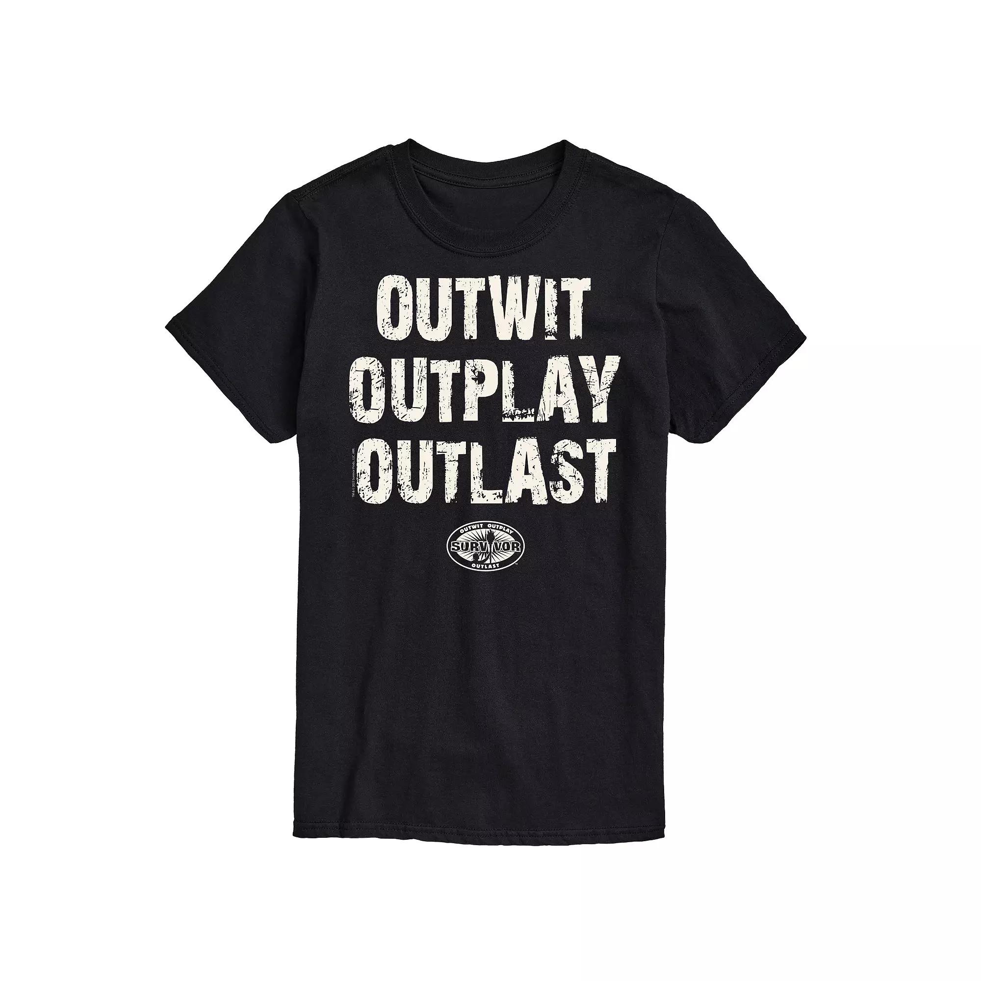 Big & Tall Survivor Outwit Outplay Outlast Graphic Tee, Men's,  Product Image
