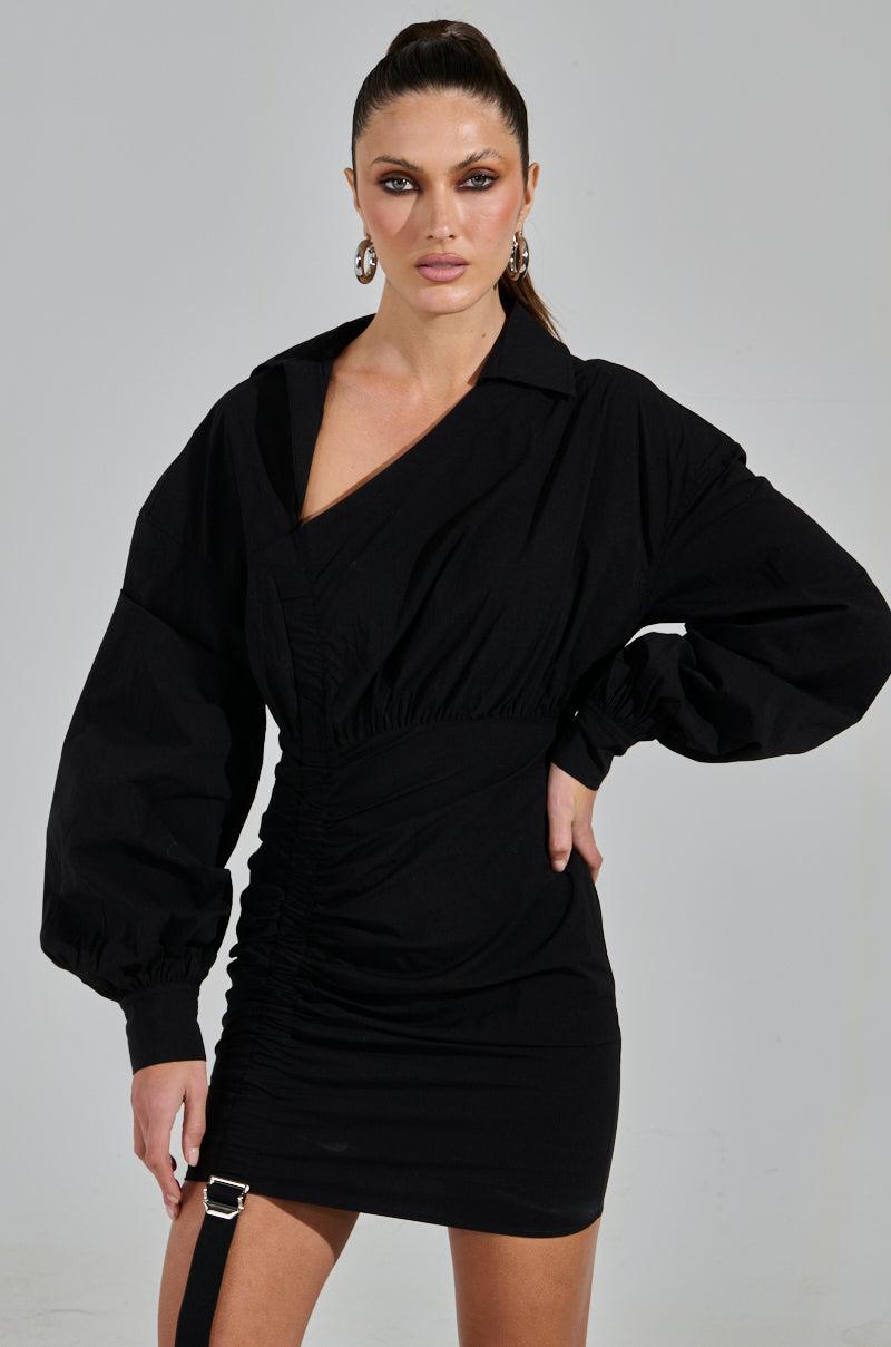 MELODY POPLIN MINI DRESS Product Image