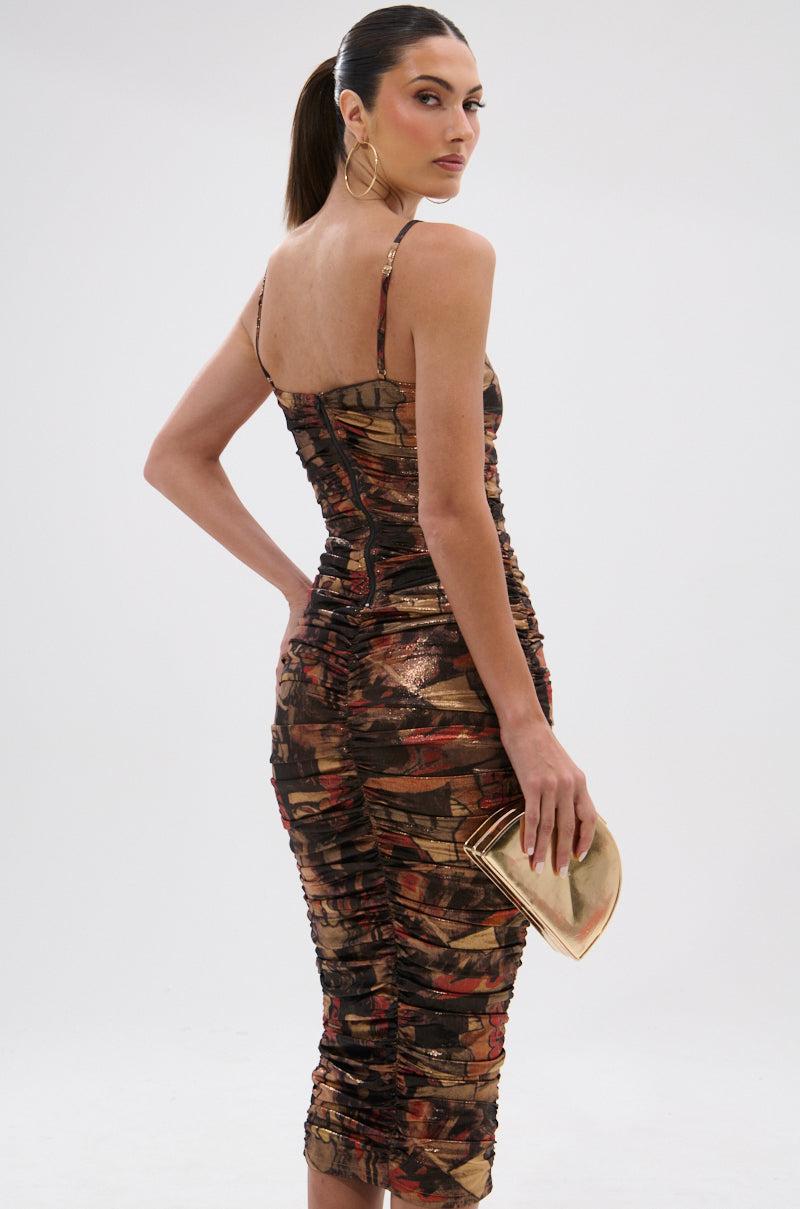 HEAVEN SENT MESH MIDI DRESS Product Image