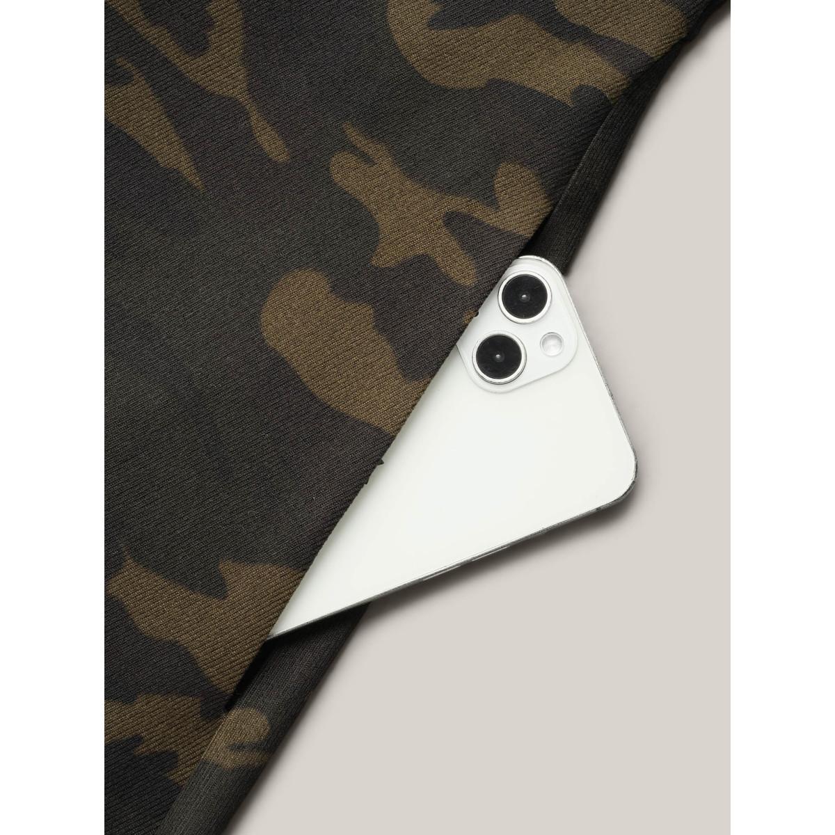 Plus Size Camouflage Print Zipper Front Adjustable Midi Dress ArmyGreen Women Casual Non Non Sleeveless Curvy BloomChic 28/5X Product Image