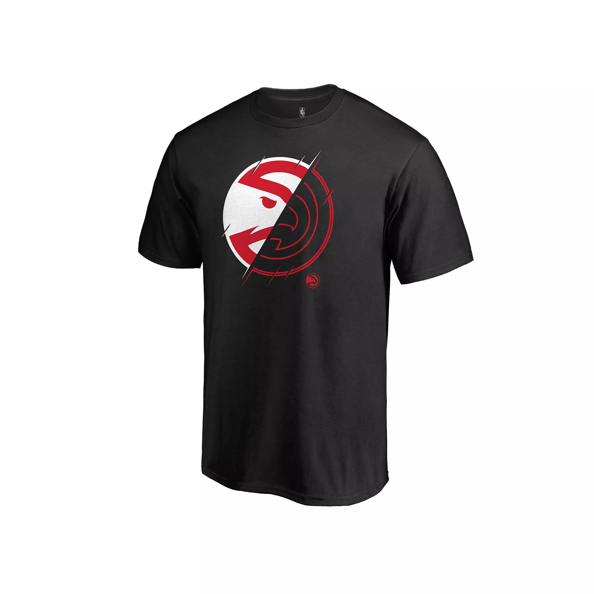 Men's Fanatics Branded Black Atlanta Hawks X-Ray T-Shirt, Size: Medium Product Image