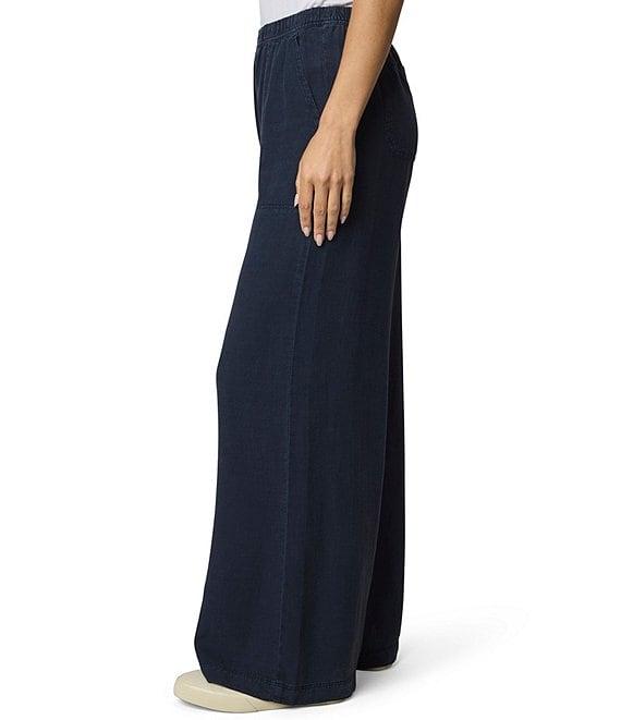 Splendid Adele Linen Blend Palazzo Wide Leg Cropped Pants Product Image