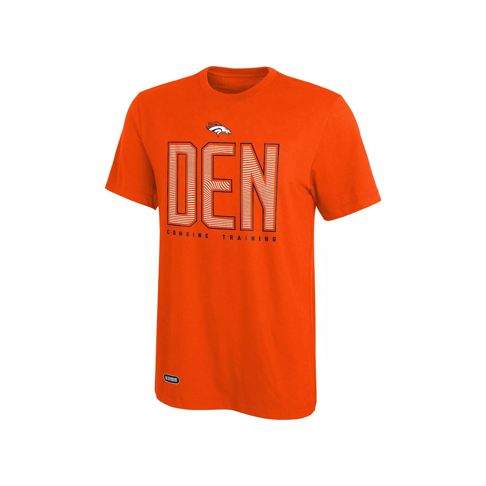 Men's Orange Denver Broncos Record Setter T-Shirt, Size: Large Product Image