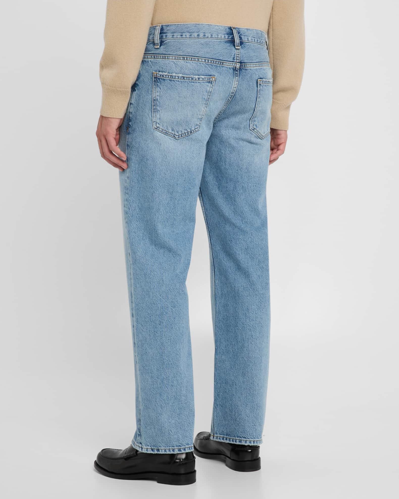 Men's Relaxed Cotton Denim Jeans Product Image