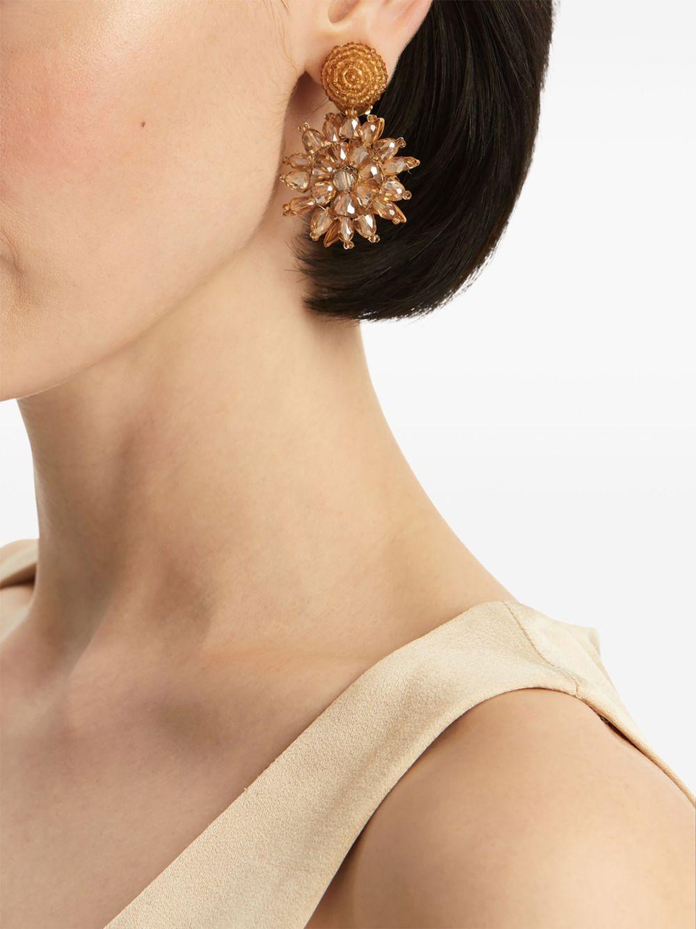 beaded Flower earrings Product Image