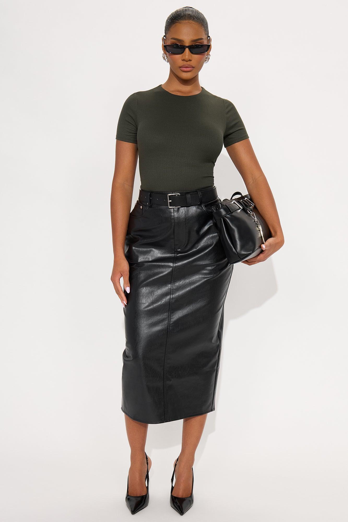 Chloe Crew Neck Short Sleeve Tee - Olive Female Product Image