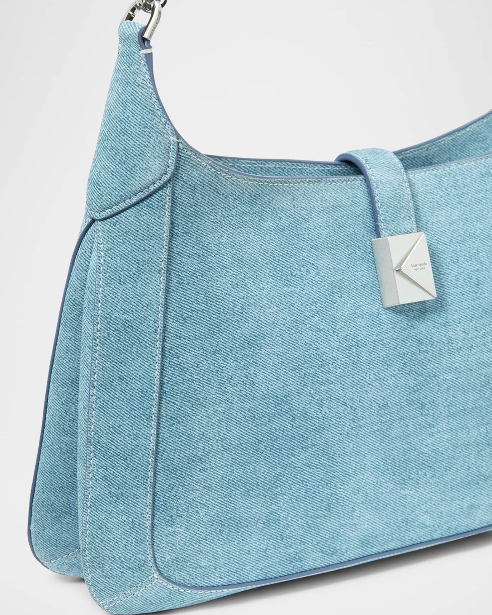 deco denim suede hobo bag Product Image