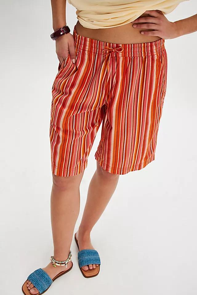 Saylor Poplin Stripe Shorts Product Image