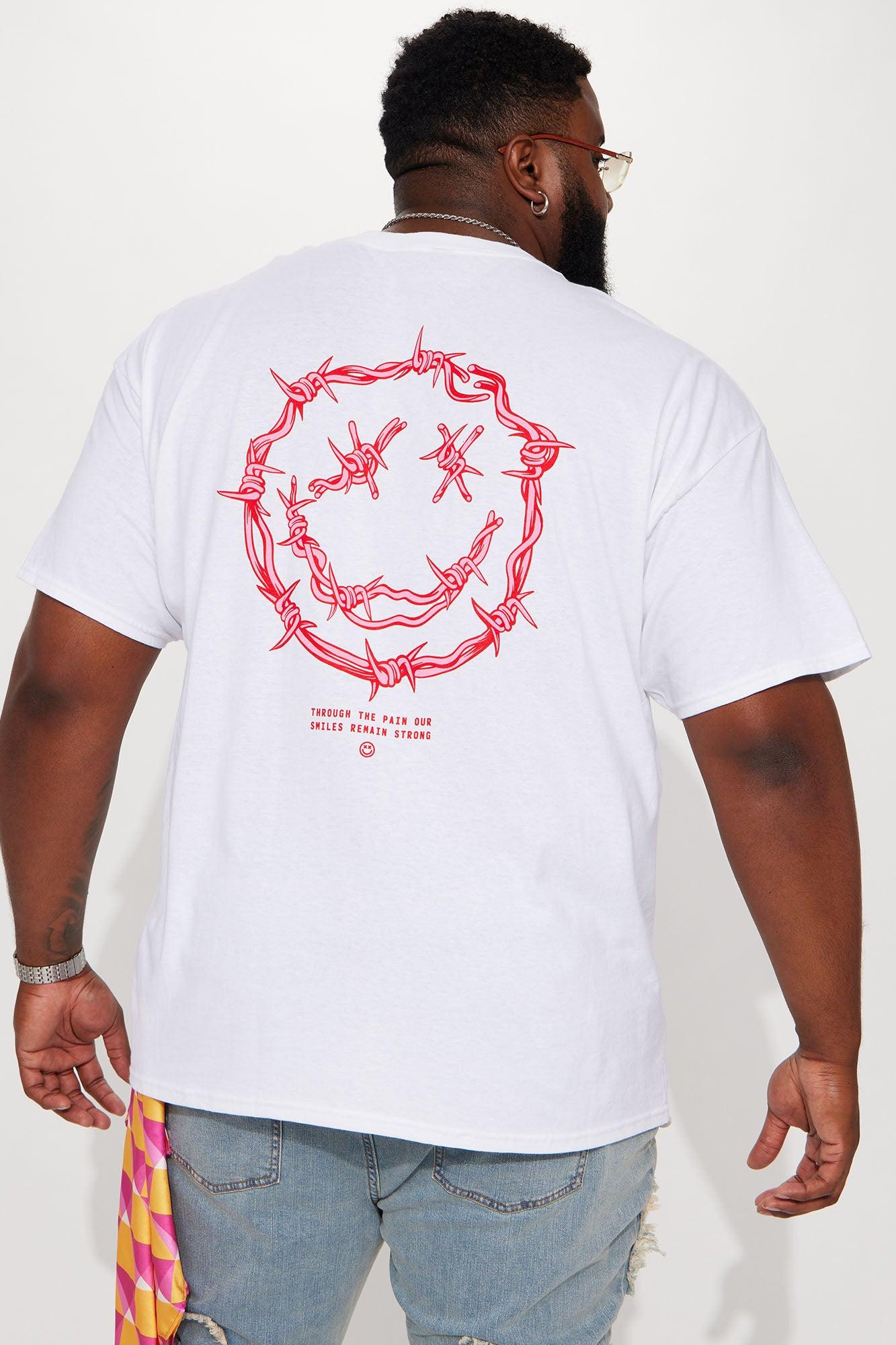 Strong Smiles Short Sleeve Tee - White Product Image