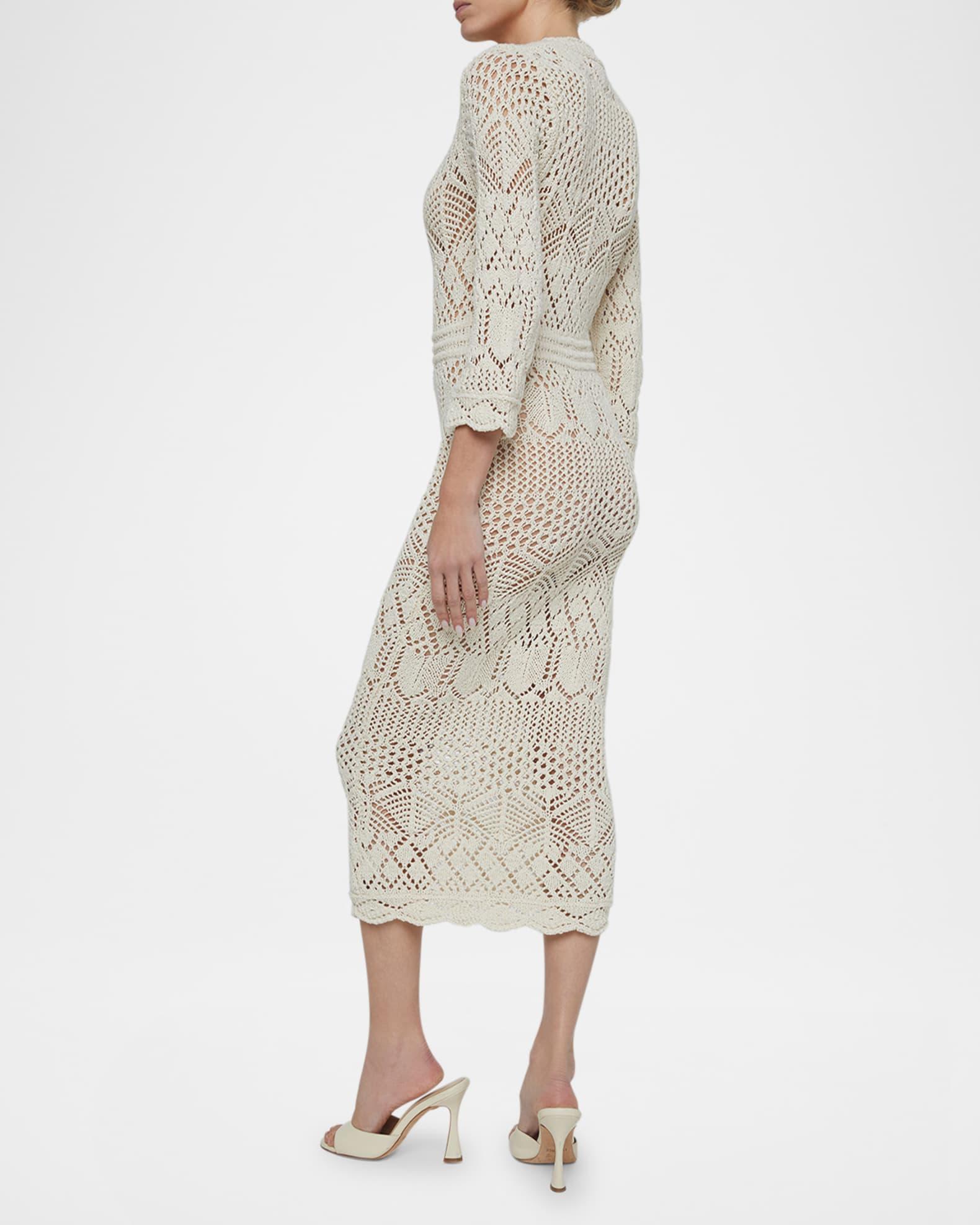 Doive Pointelle Midi Dress Product Image
